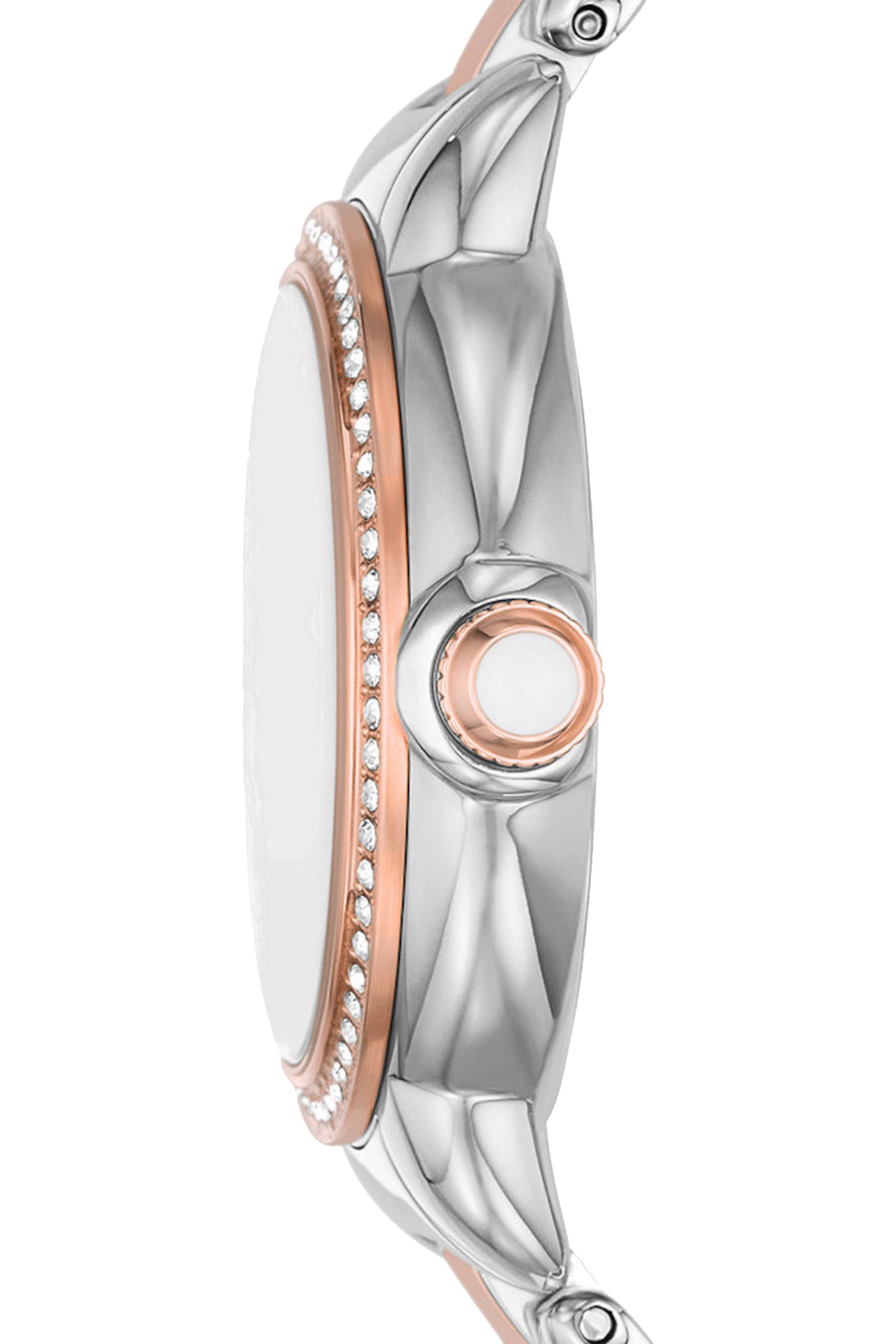 Three-Hand Two-Tone Stainless Steel Watch, 32mm