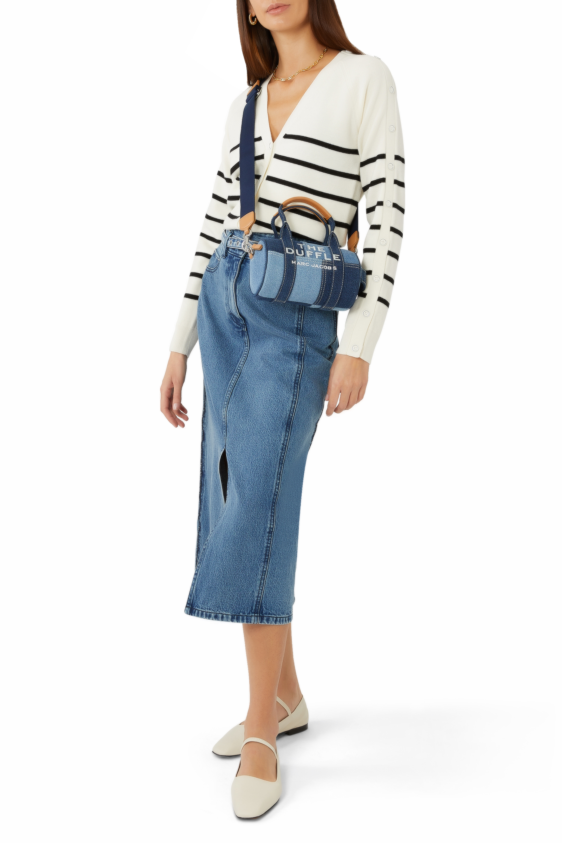The Mini Duffle Bag in Denim