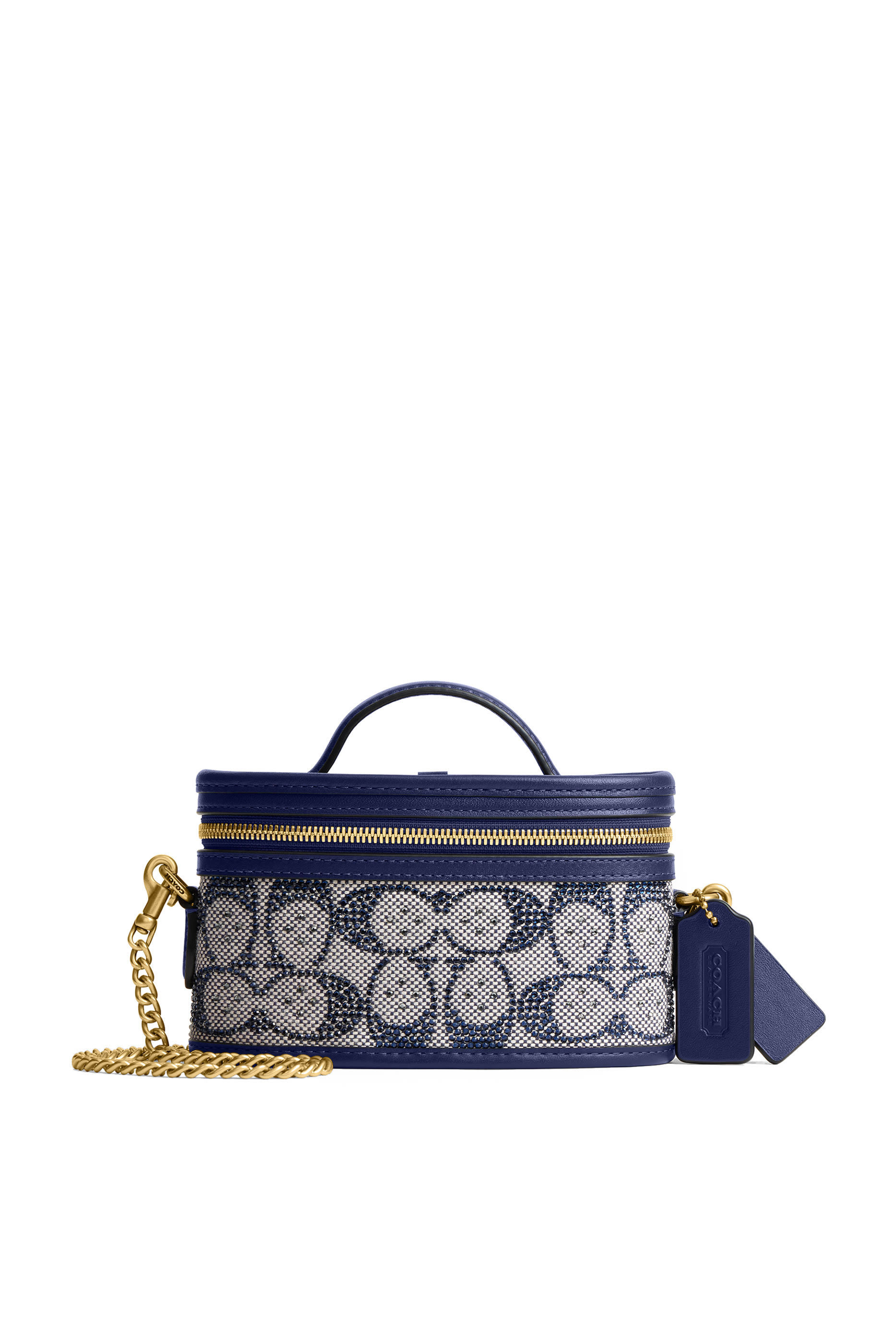 Buy Coach Crystal Signature Jacquard Trail Bag 15 for Womens