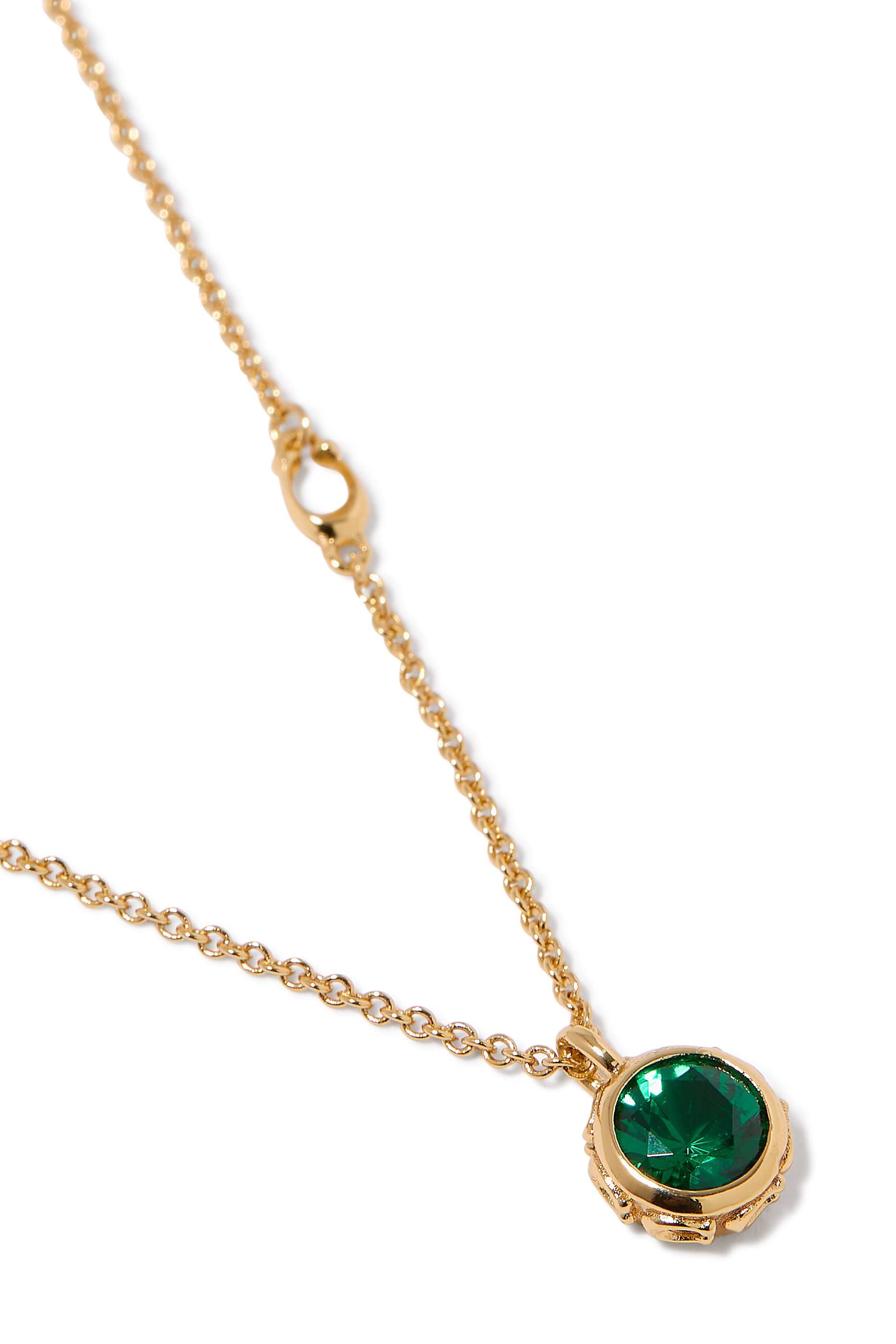  Stone Stud Necklace & Earrings Set 