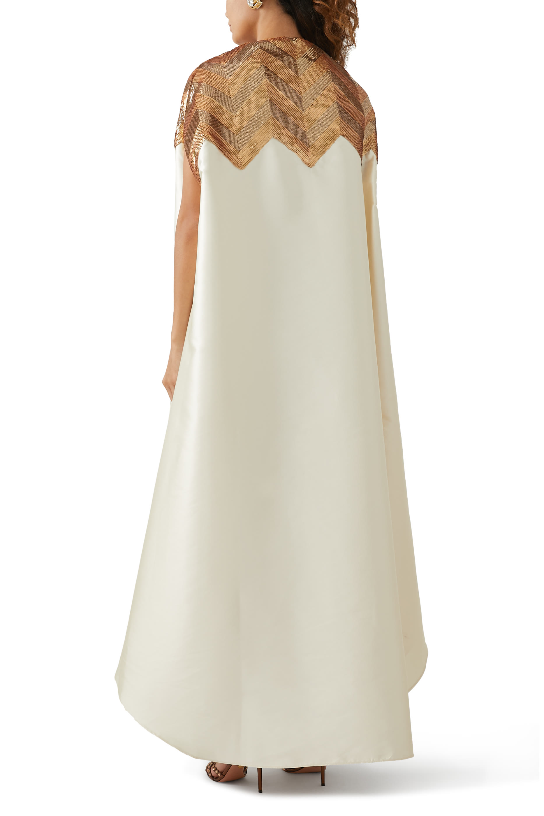 Chevron Sequin Kaftan