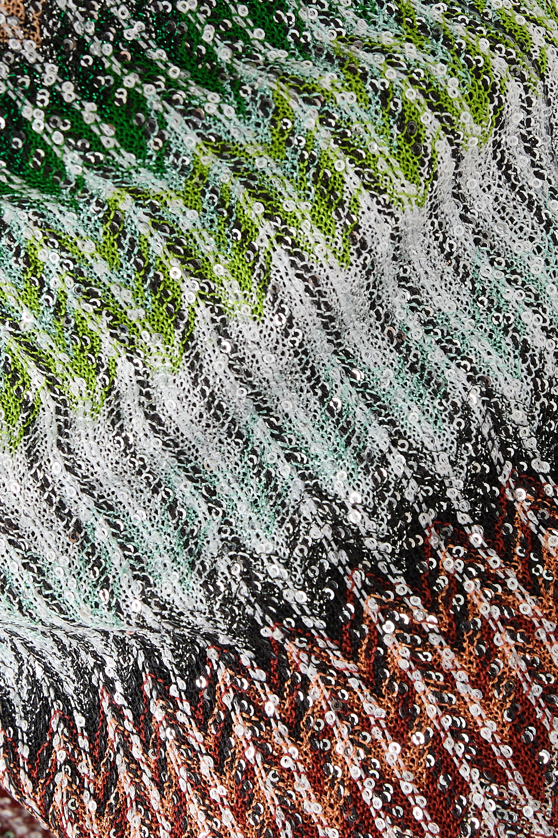 Gradient Zig Zag Knit Flared Panta