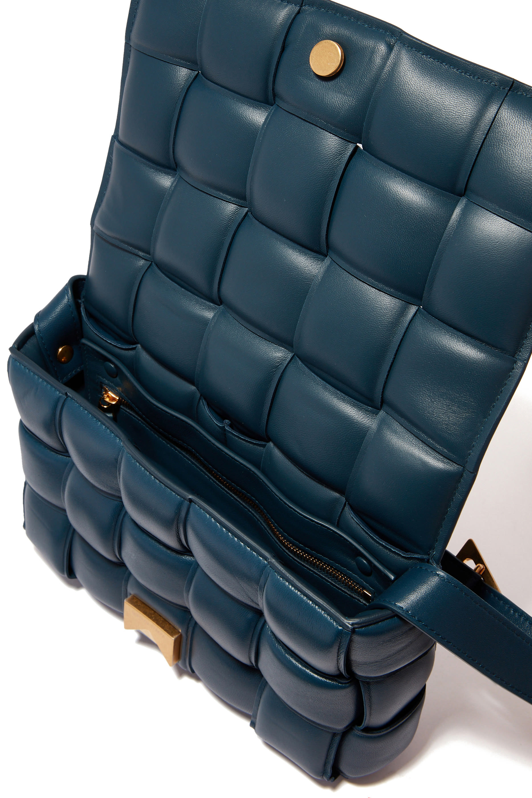 Padded Cassette Intreccio Crossbody Bag