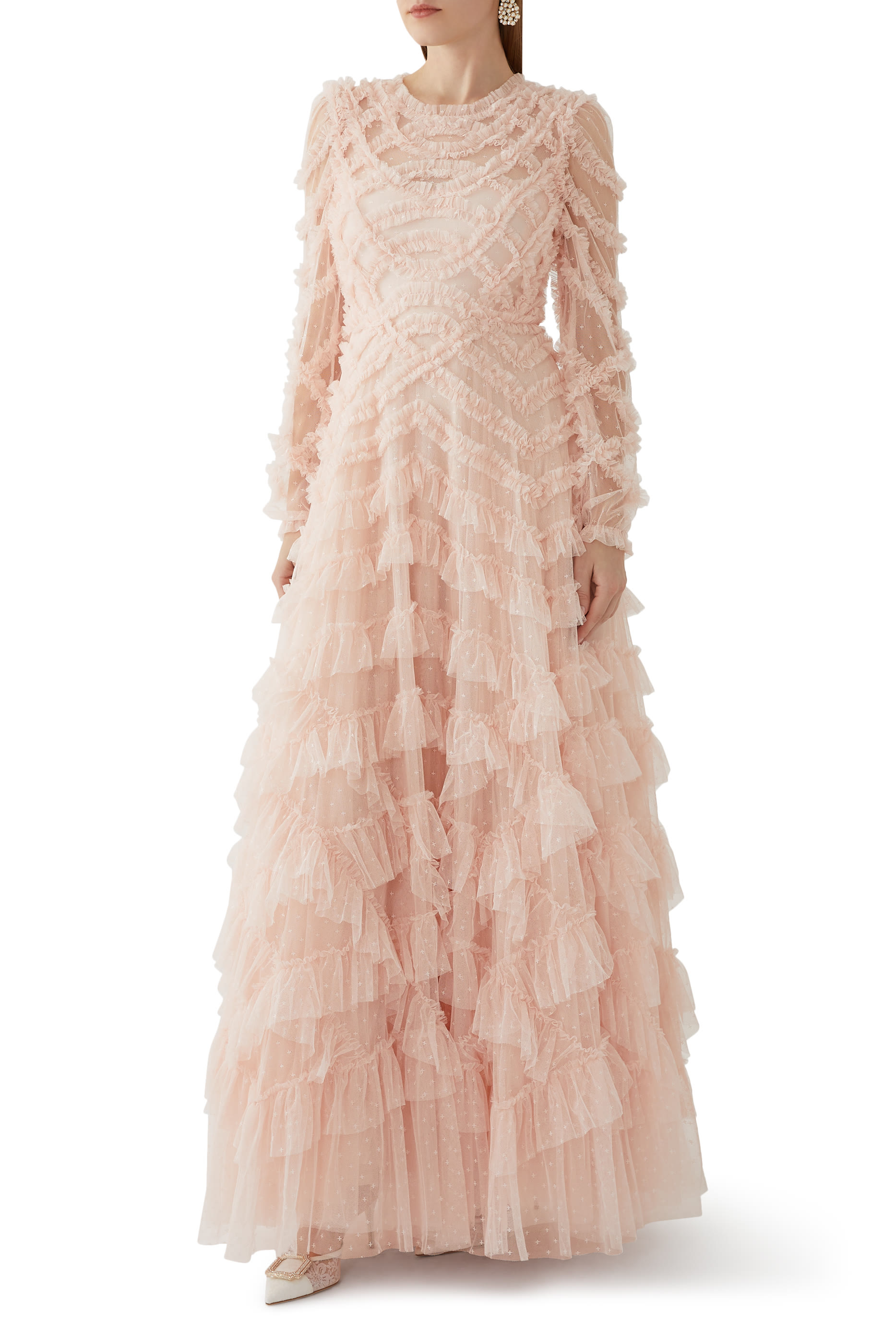 Lana Round Neck Gown