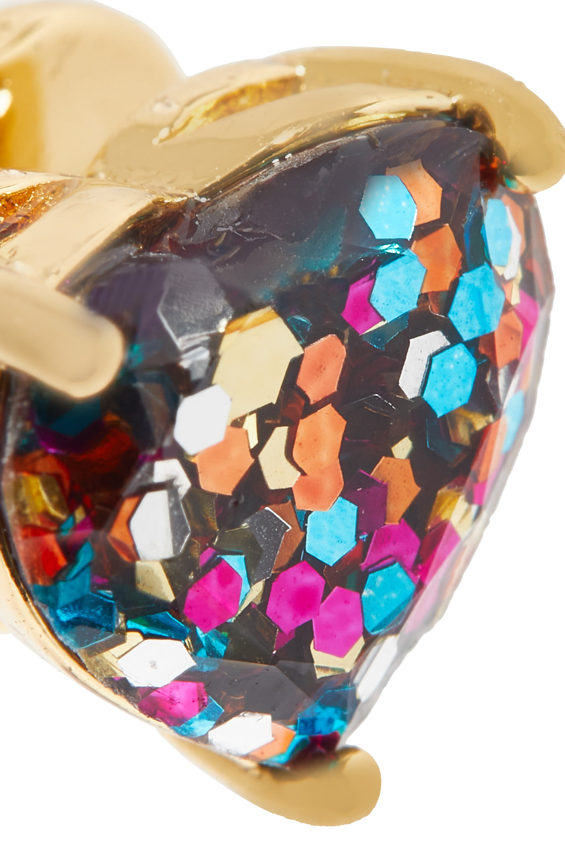 My Love Glitter Heart Studs