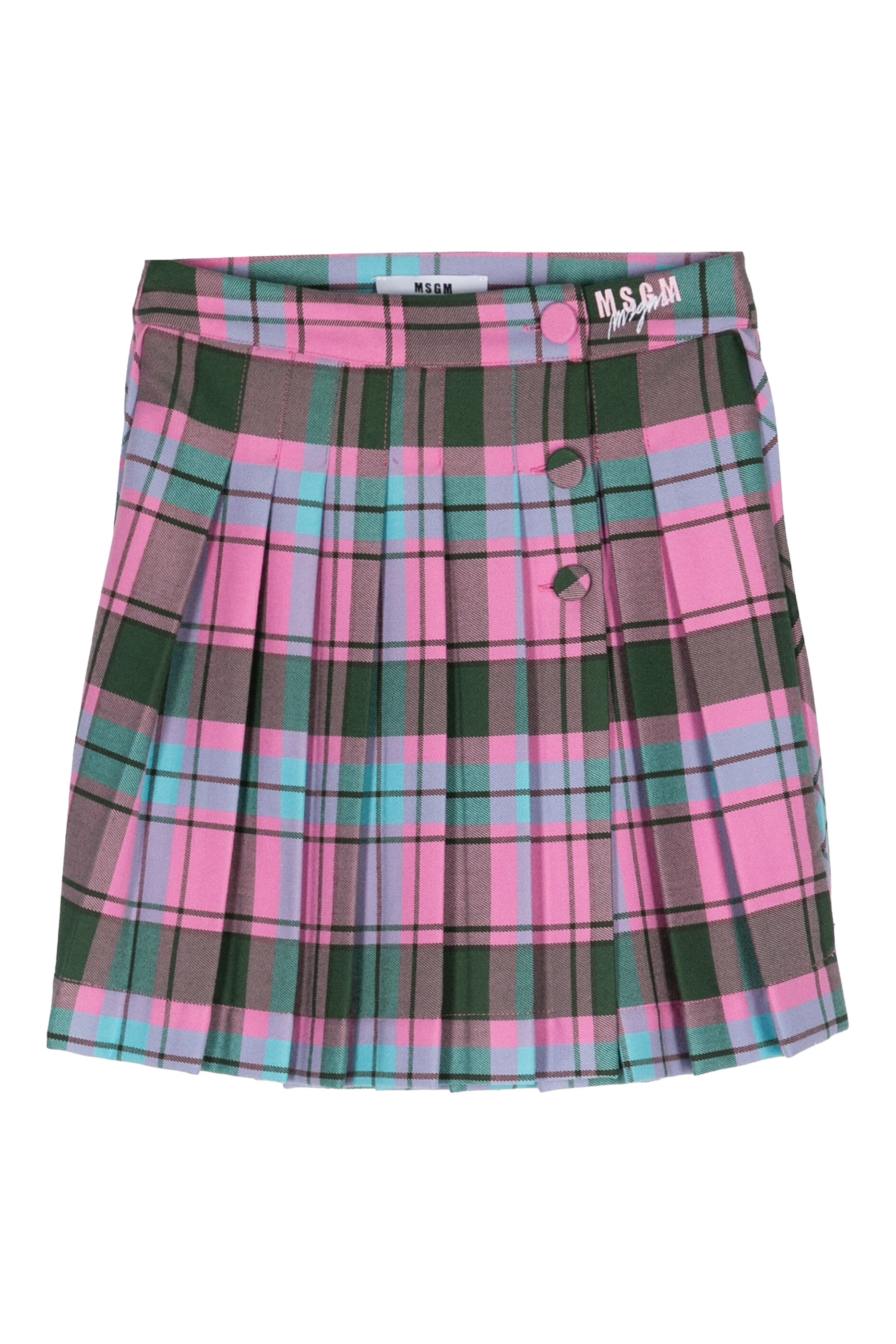 Kids Diagonal Check Skirt