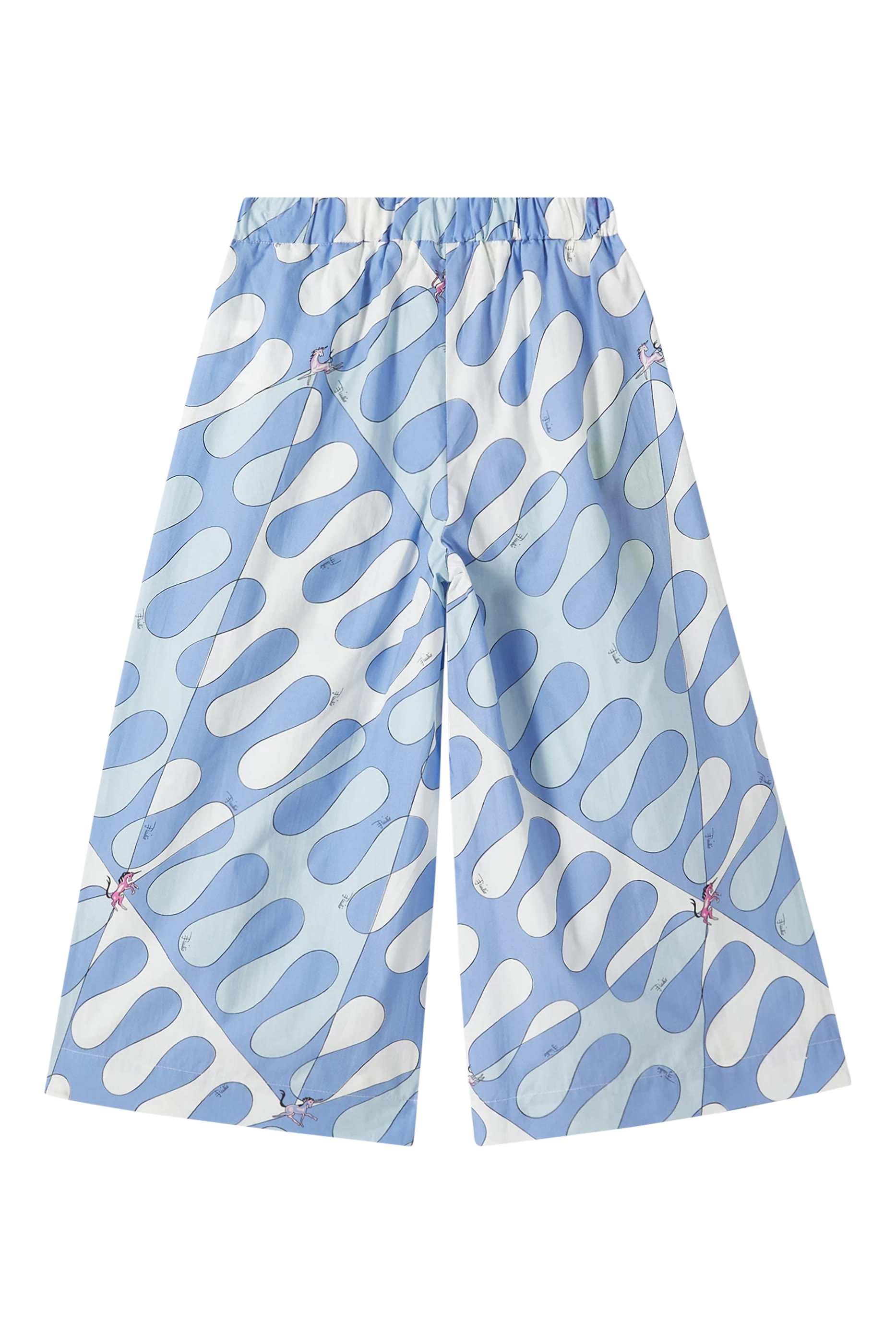 Kids Printed Wide-Leg Trousers