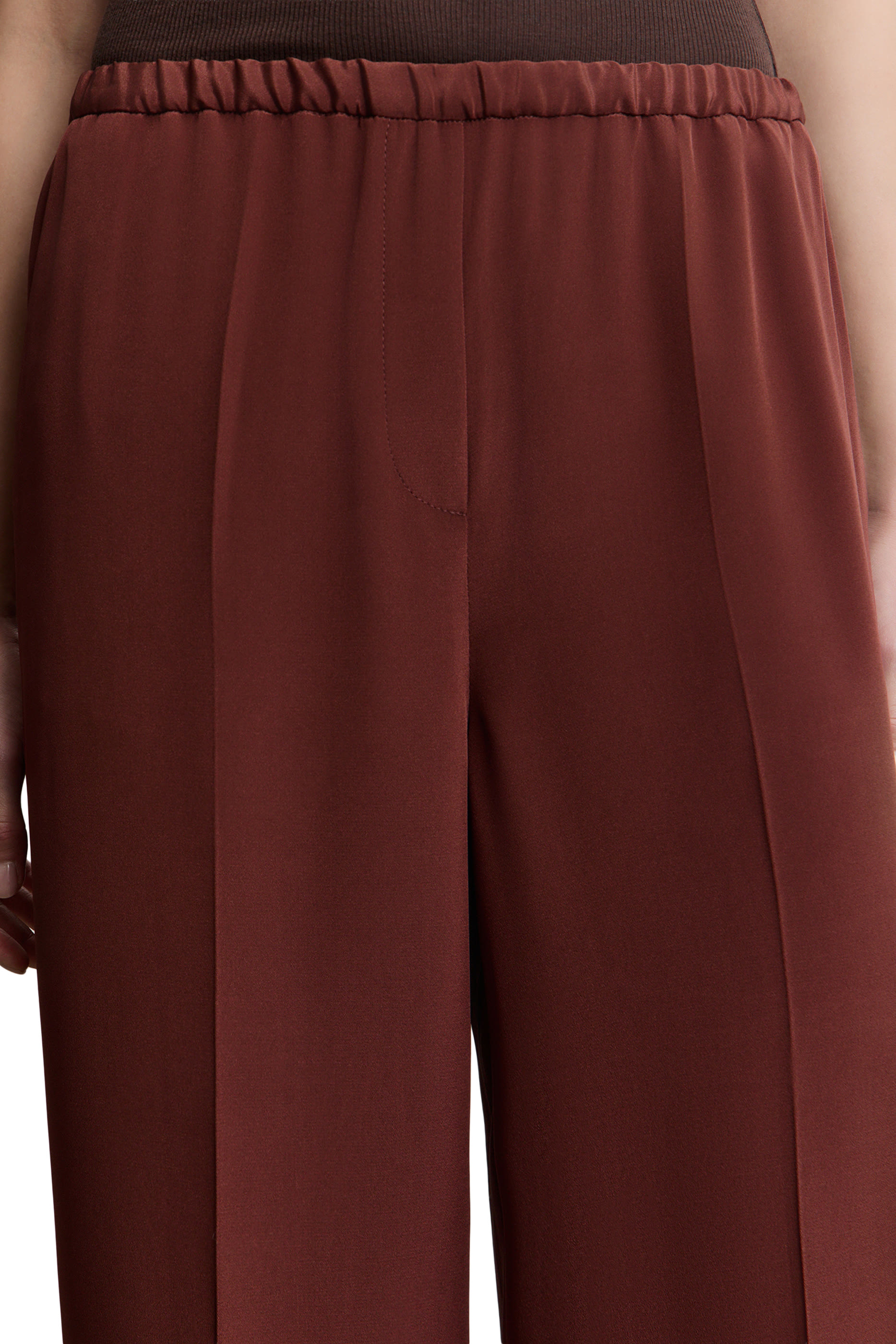  Relaxed Mulberry Silk Trousers 