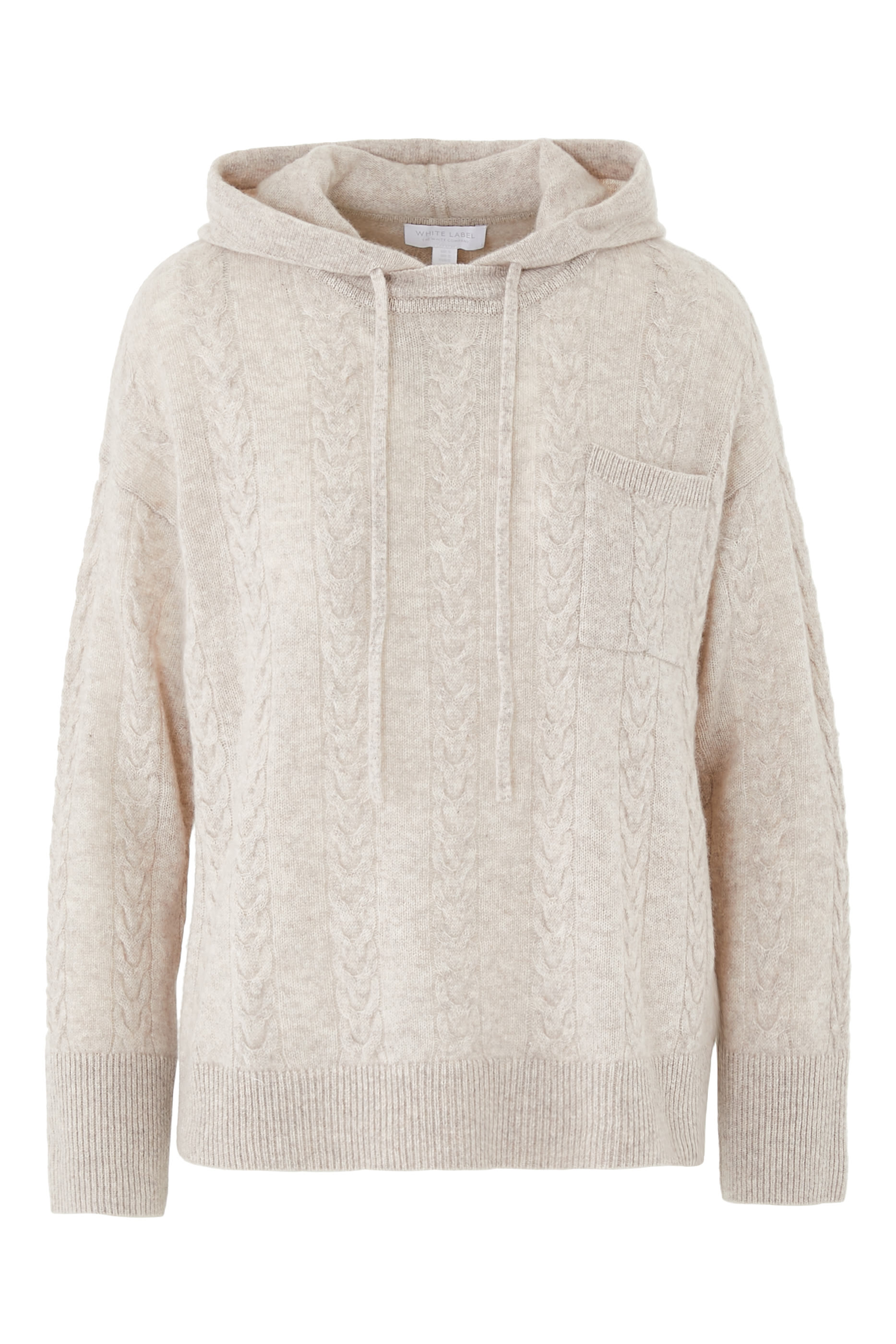 Cashmere Cable Hoodie