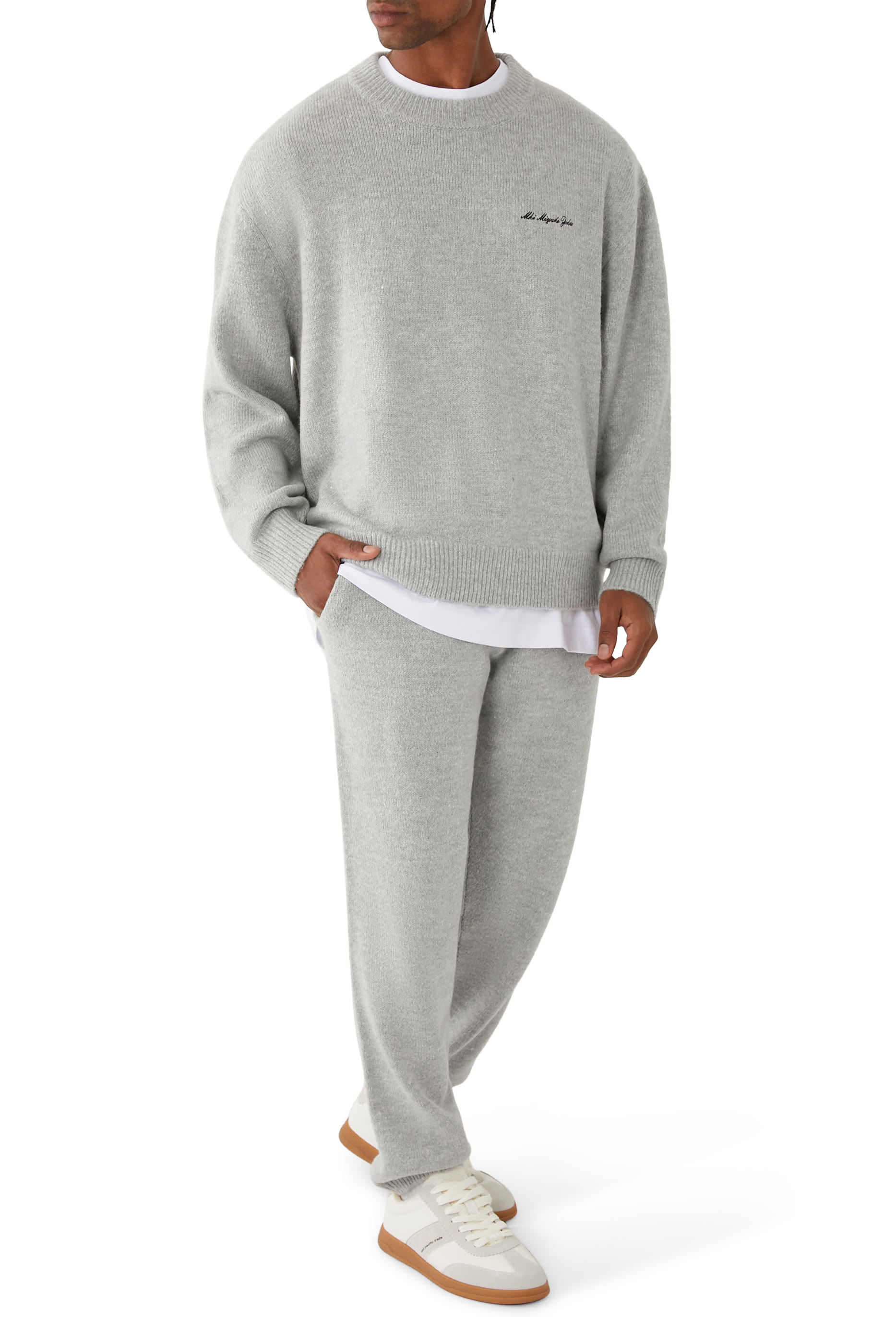 Mohair Blend Knit Crew