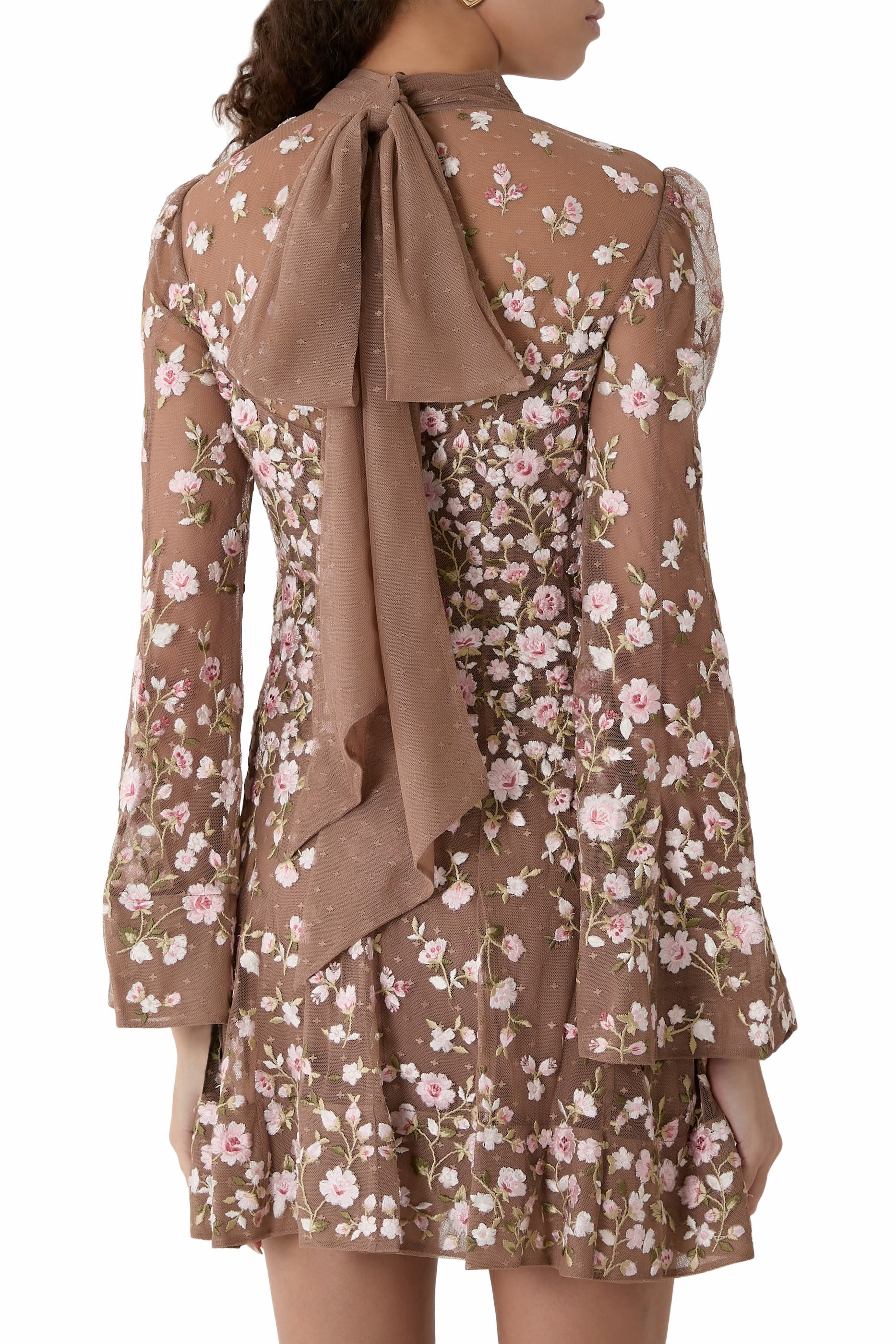 Sylvia Rose Long Sleeve Micro Mini Dress 