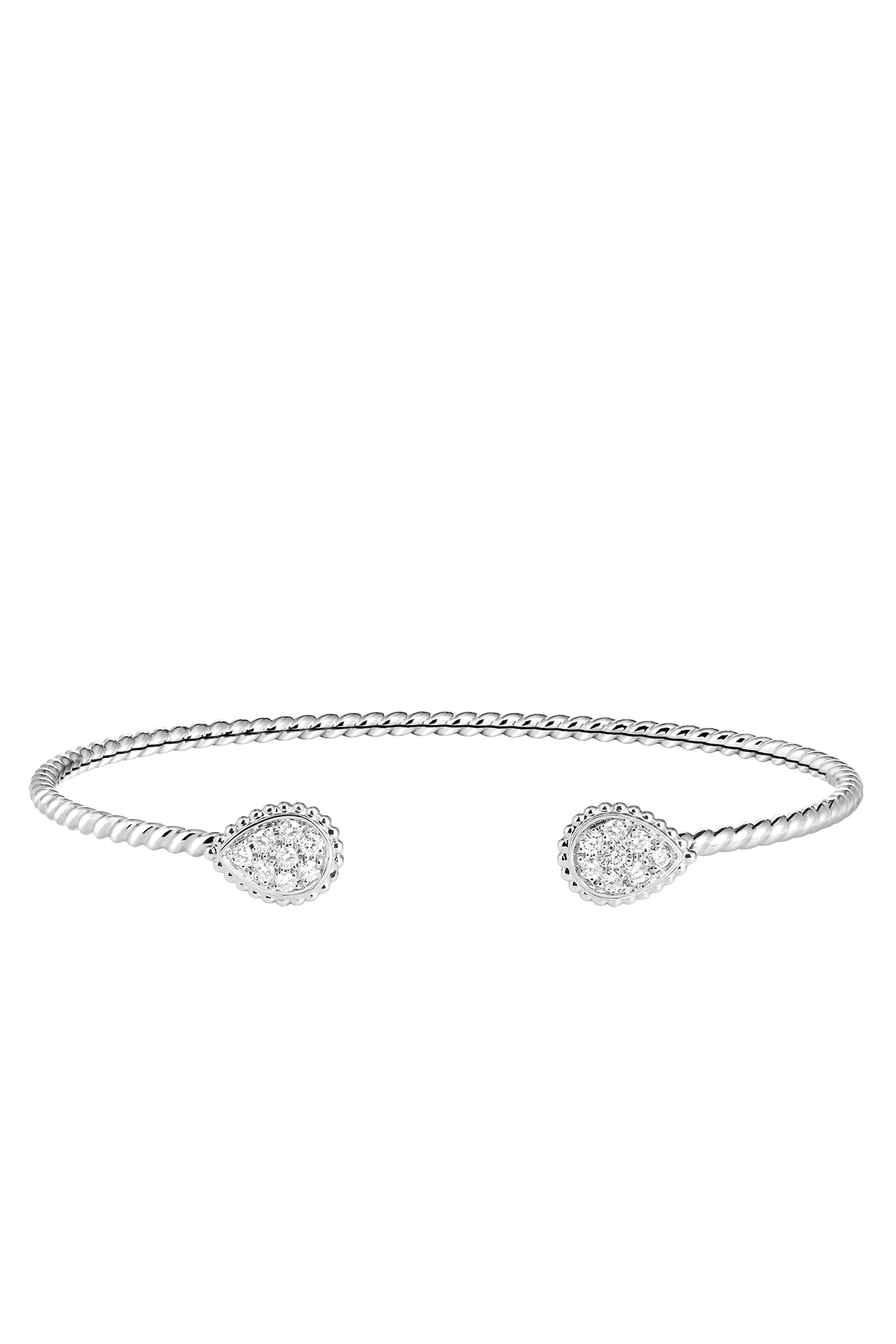 Serpent Boh&egrave;me XS Motif Bracelet, 18k White Gold & Diamonds