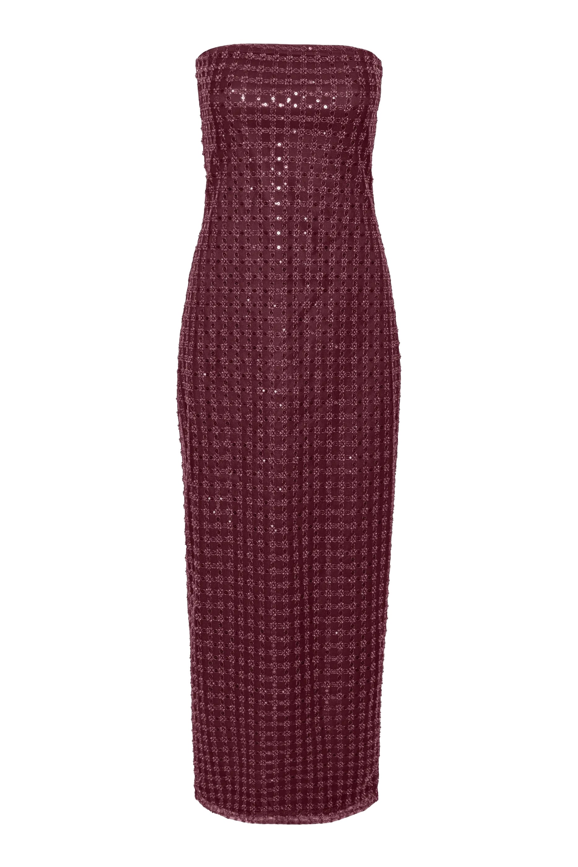 Beaded Maxi Tube Dress