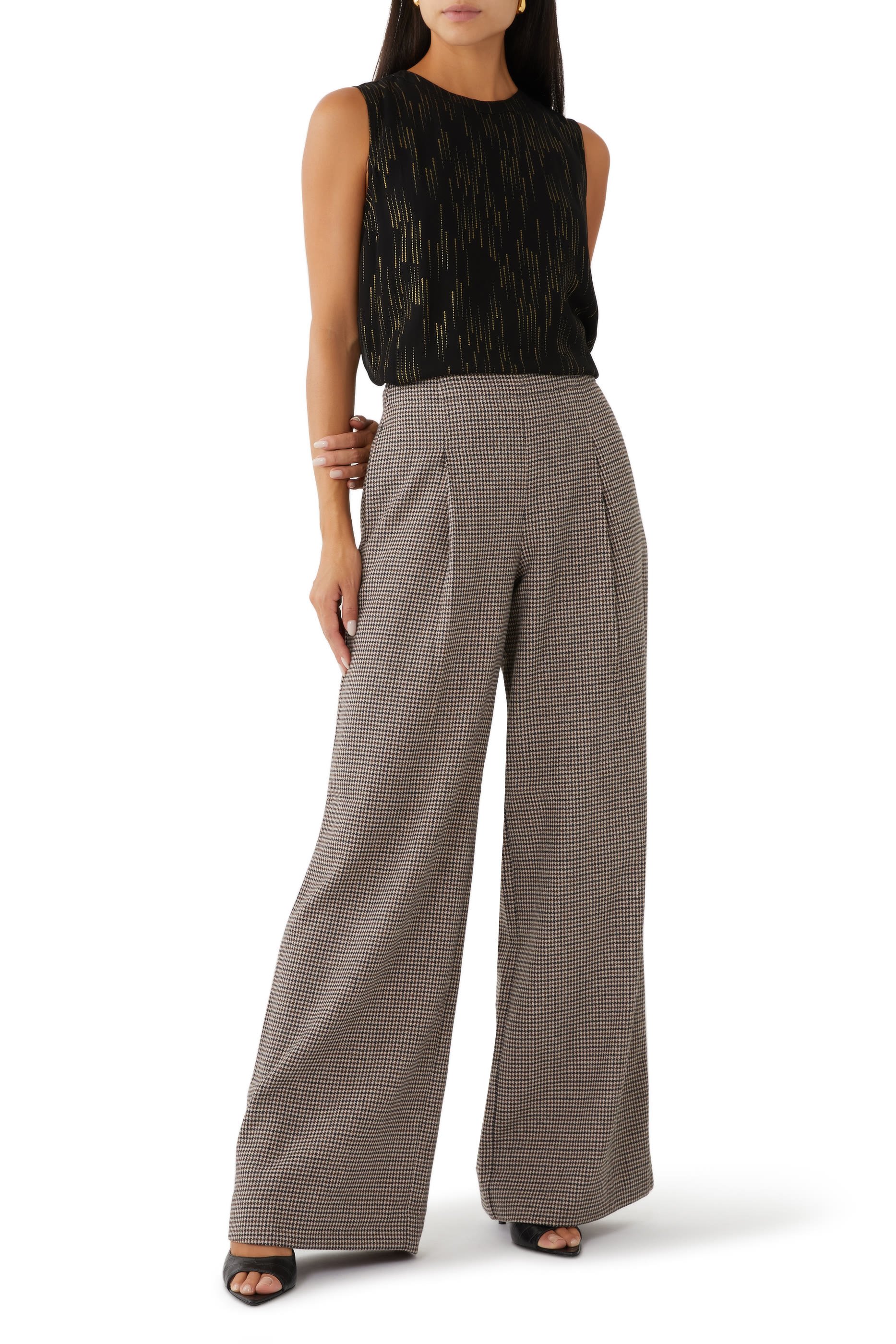 Voile Top with Lurex Details