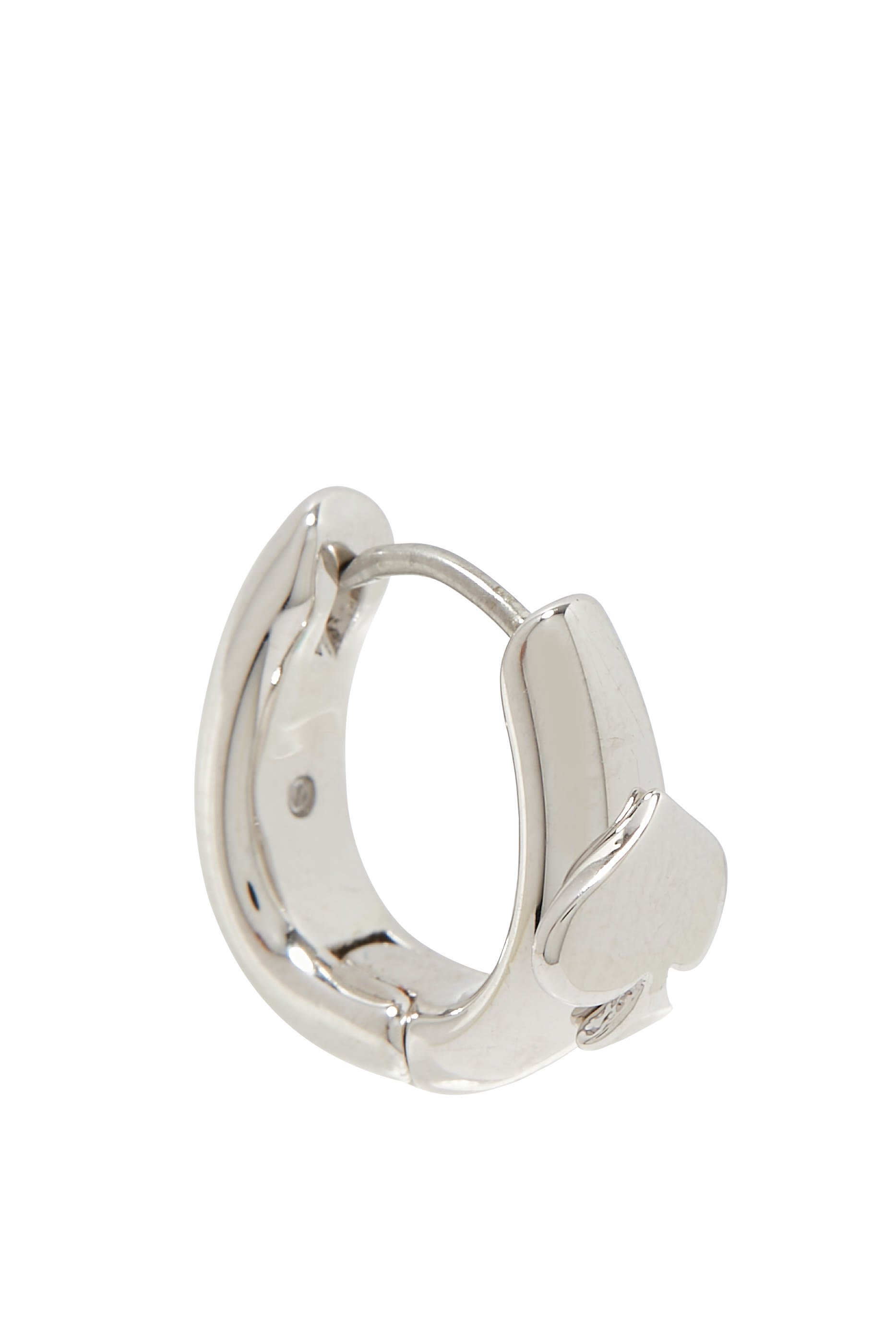 So Spade Huggies, Plated Metal & Cubic Zirconia