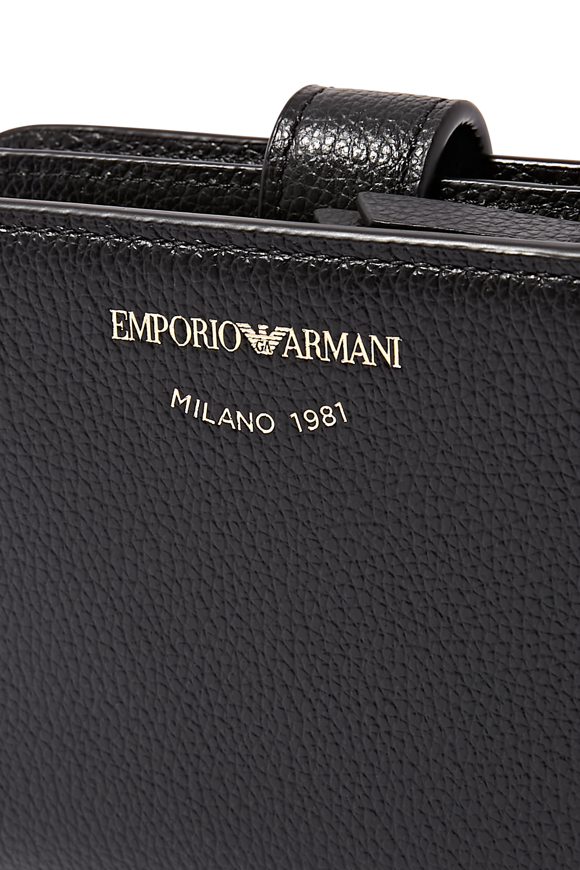 Logo Tumbled Leather Mini Bag