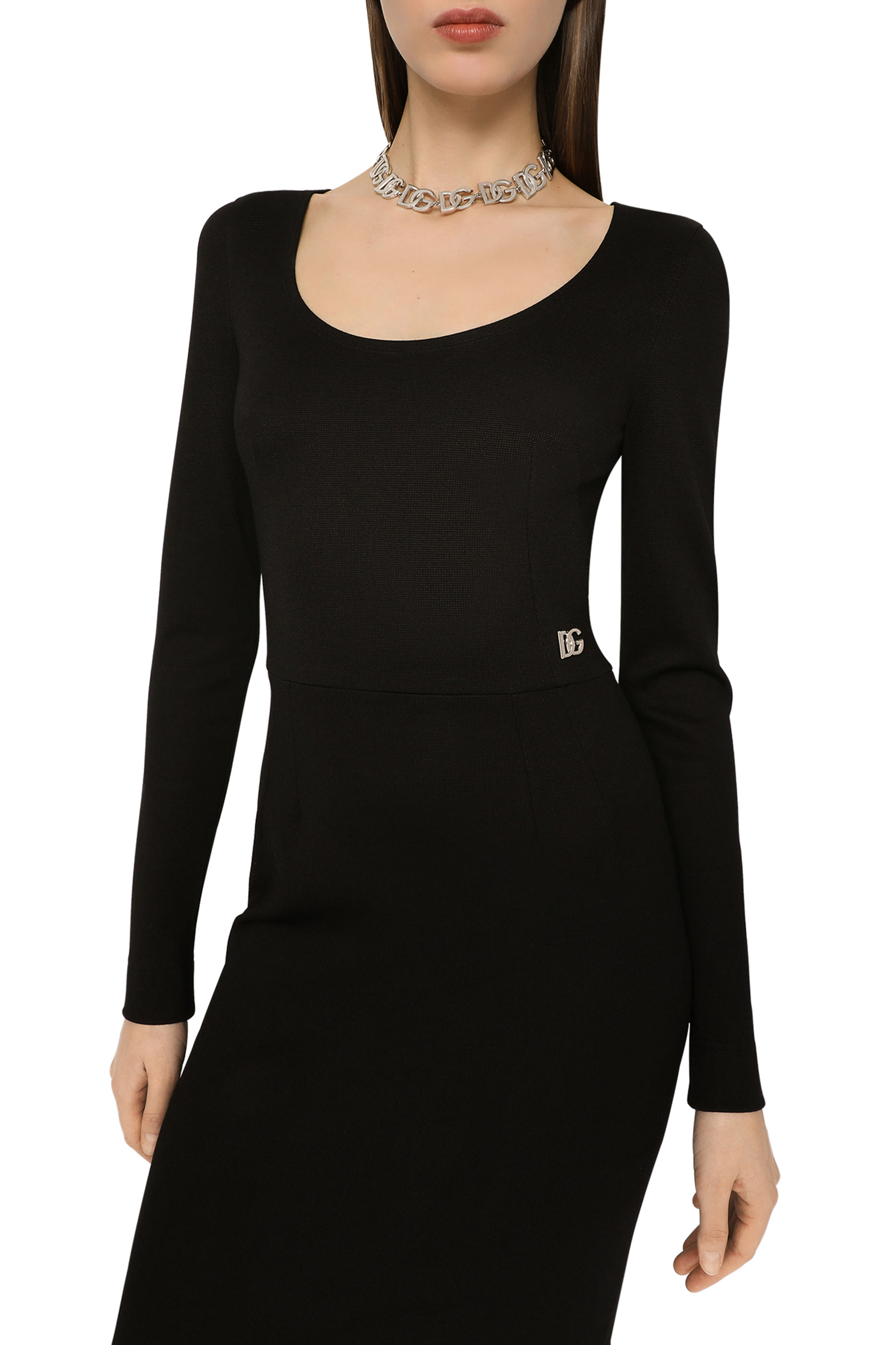 Sleeveless Milano Rib Midi Dress