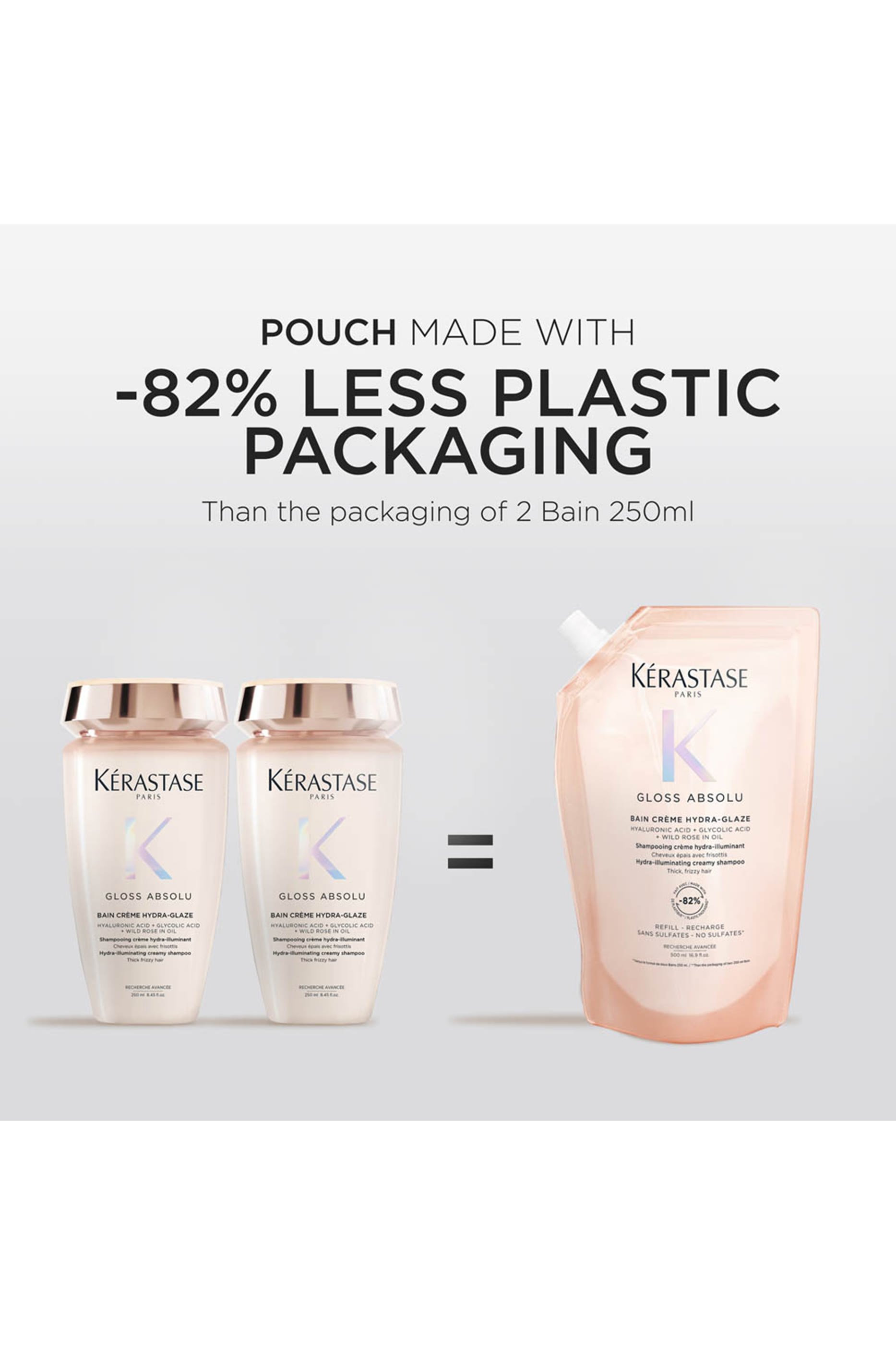  Gloss Absolu Bain Cr&egrave;me Hydra-Glaze Refill Shampoo Pouch