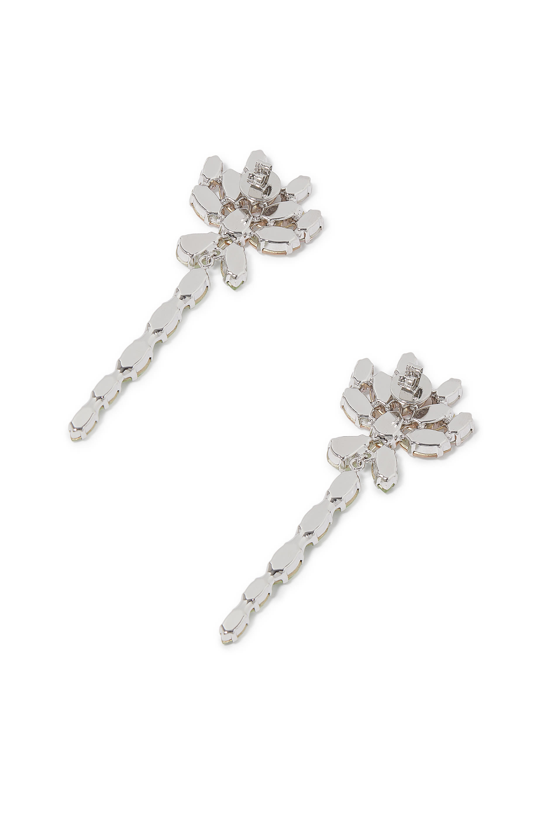 Crystal Carnation Drip Earrings