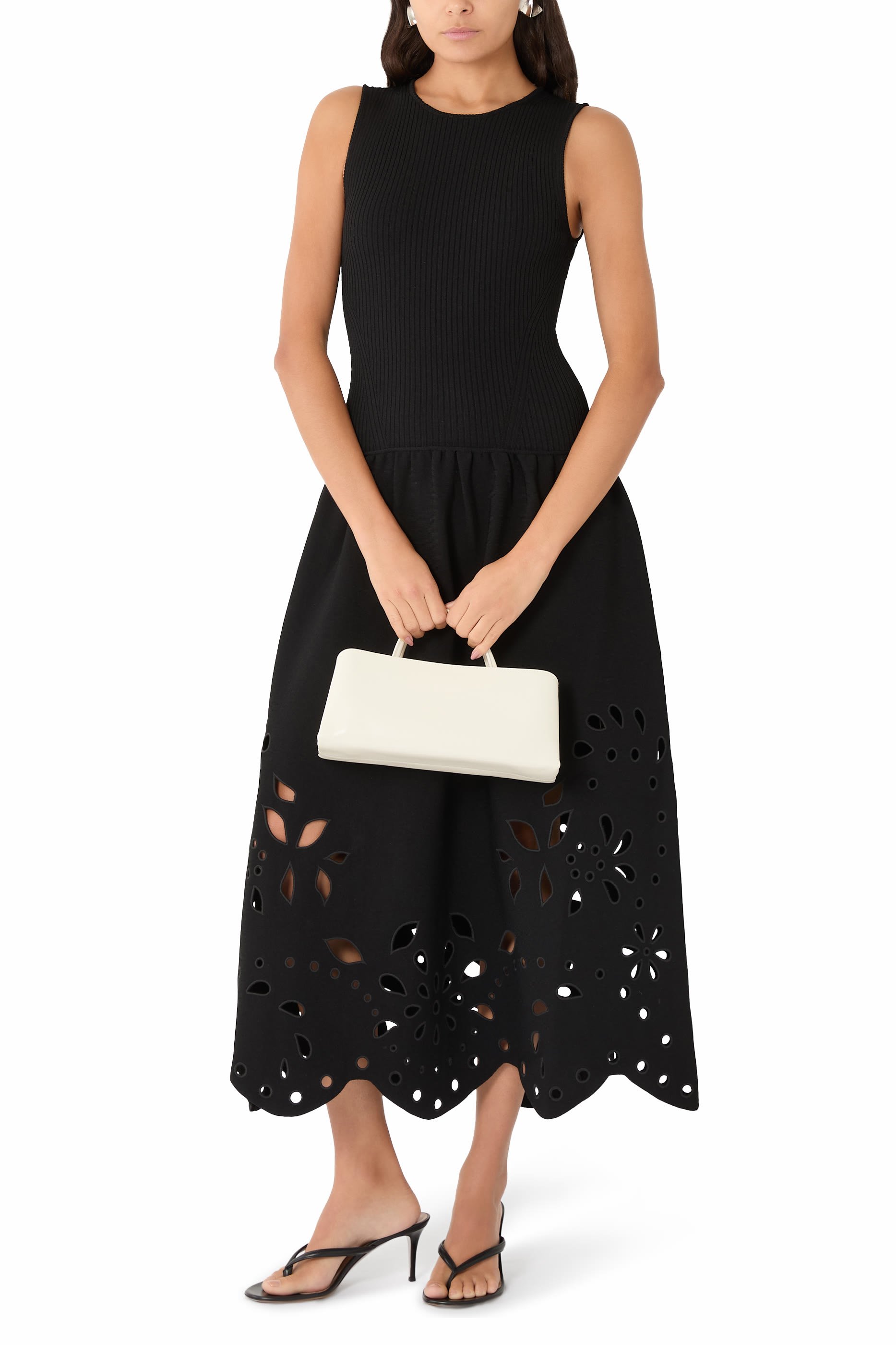  Rosaline Sleeveless Knit Midi Dress 