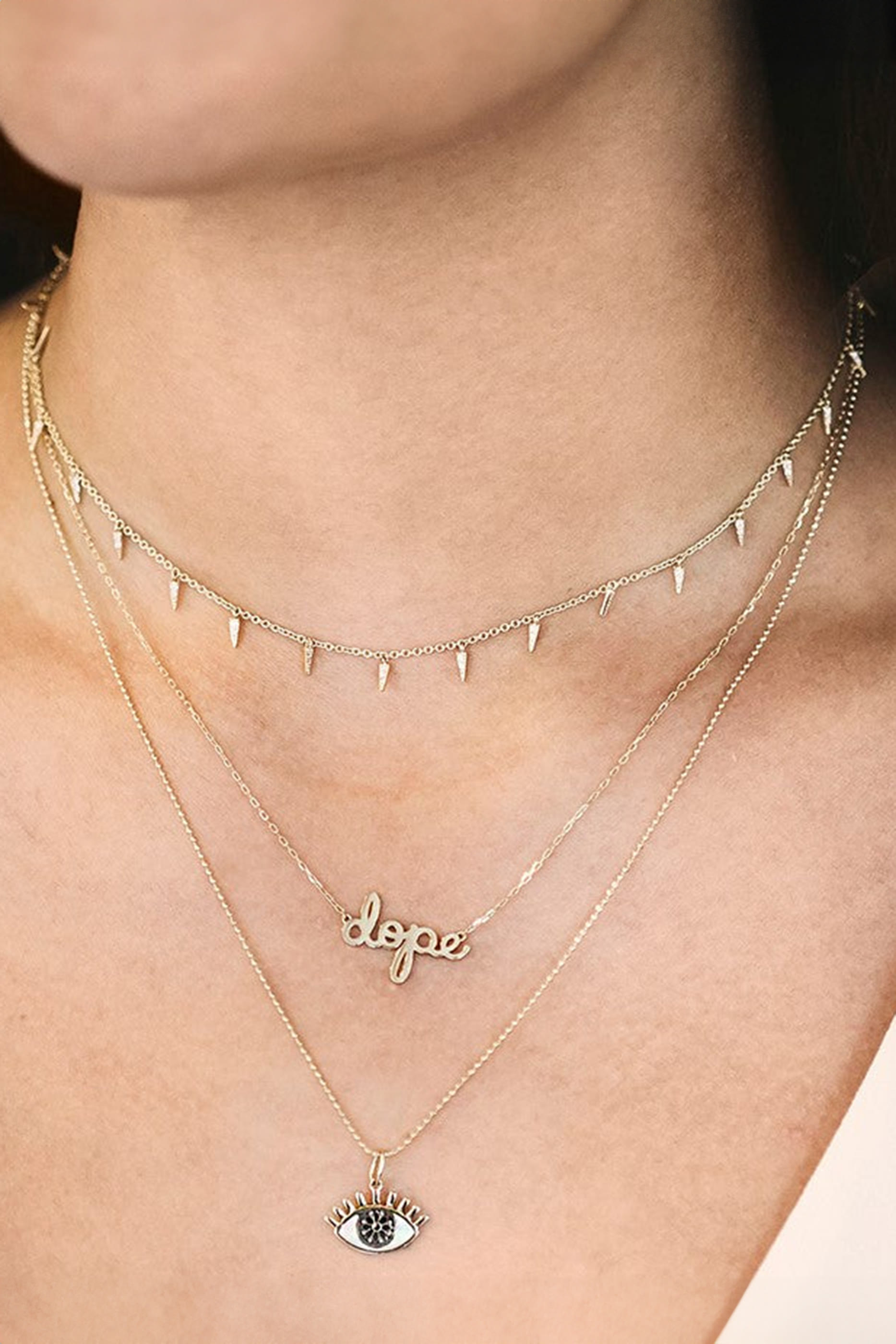 Diamond Fringe Drop Necklace