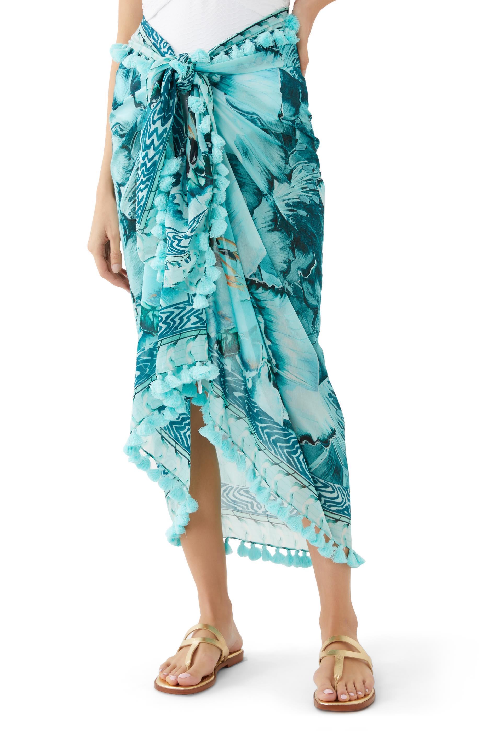 x Temperley London Liana Tasselled Sarong