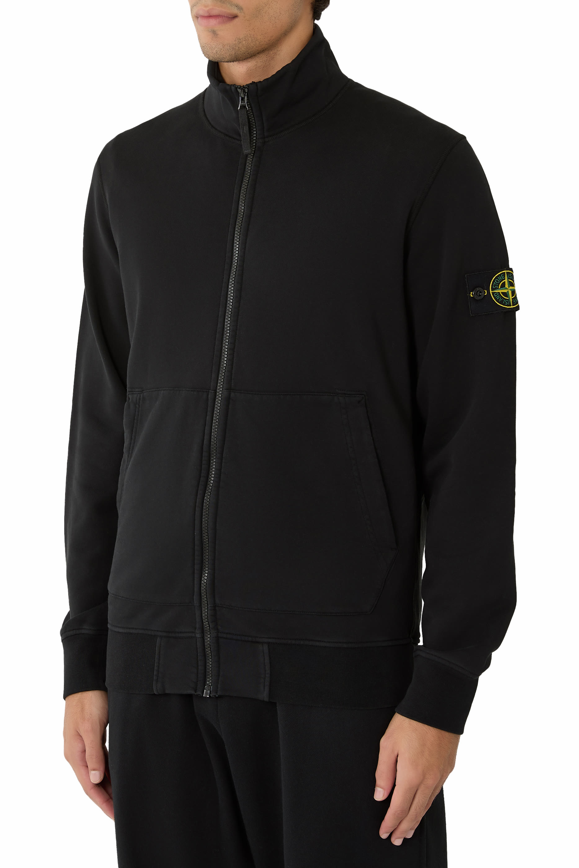 Logo Patch Zip-Up Jacket