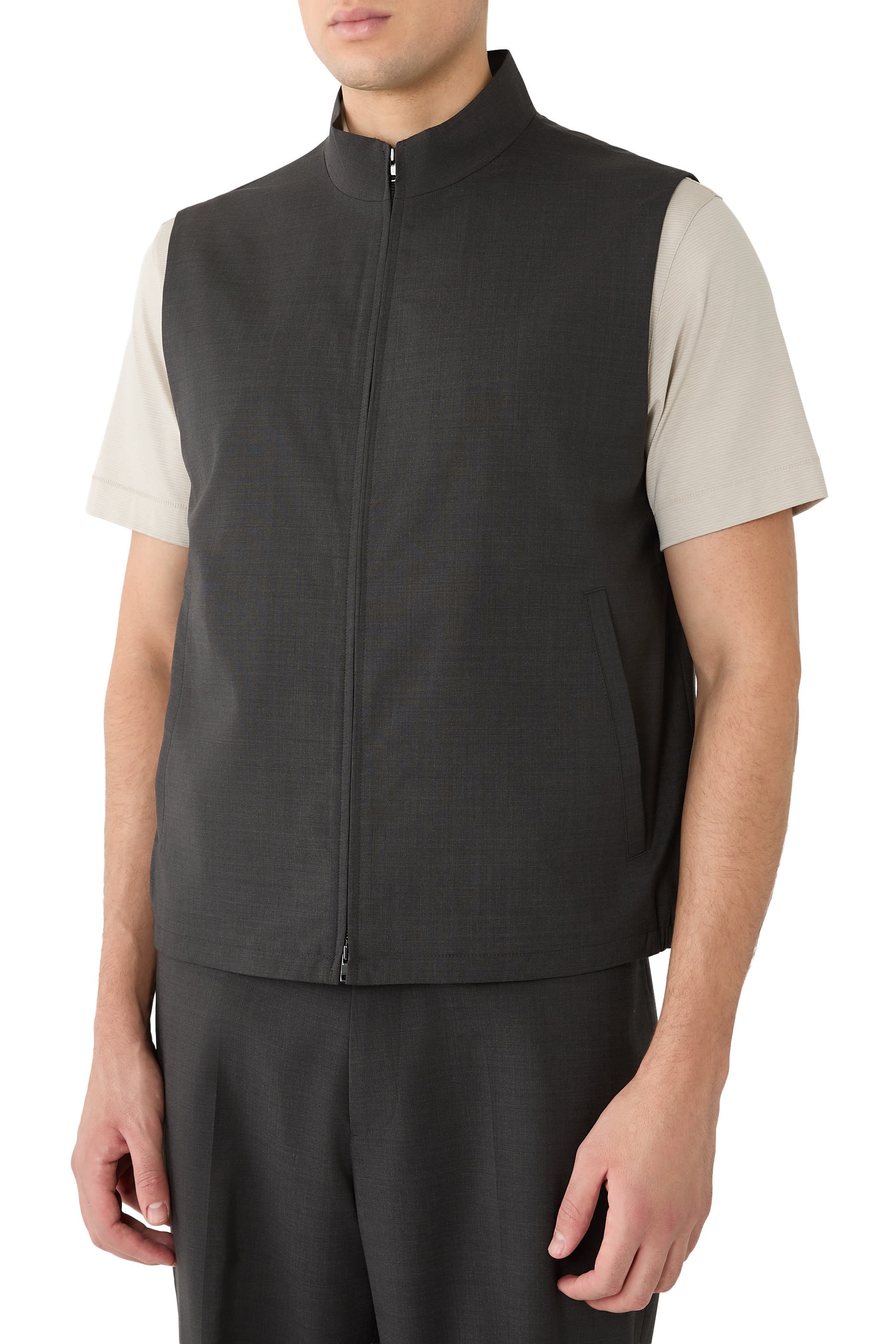 Zip Motion Wool Vest