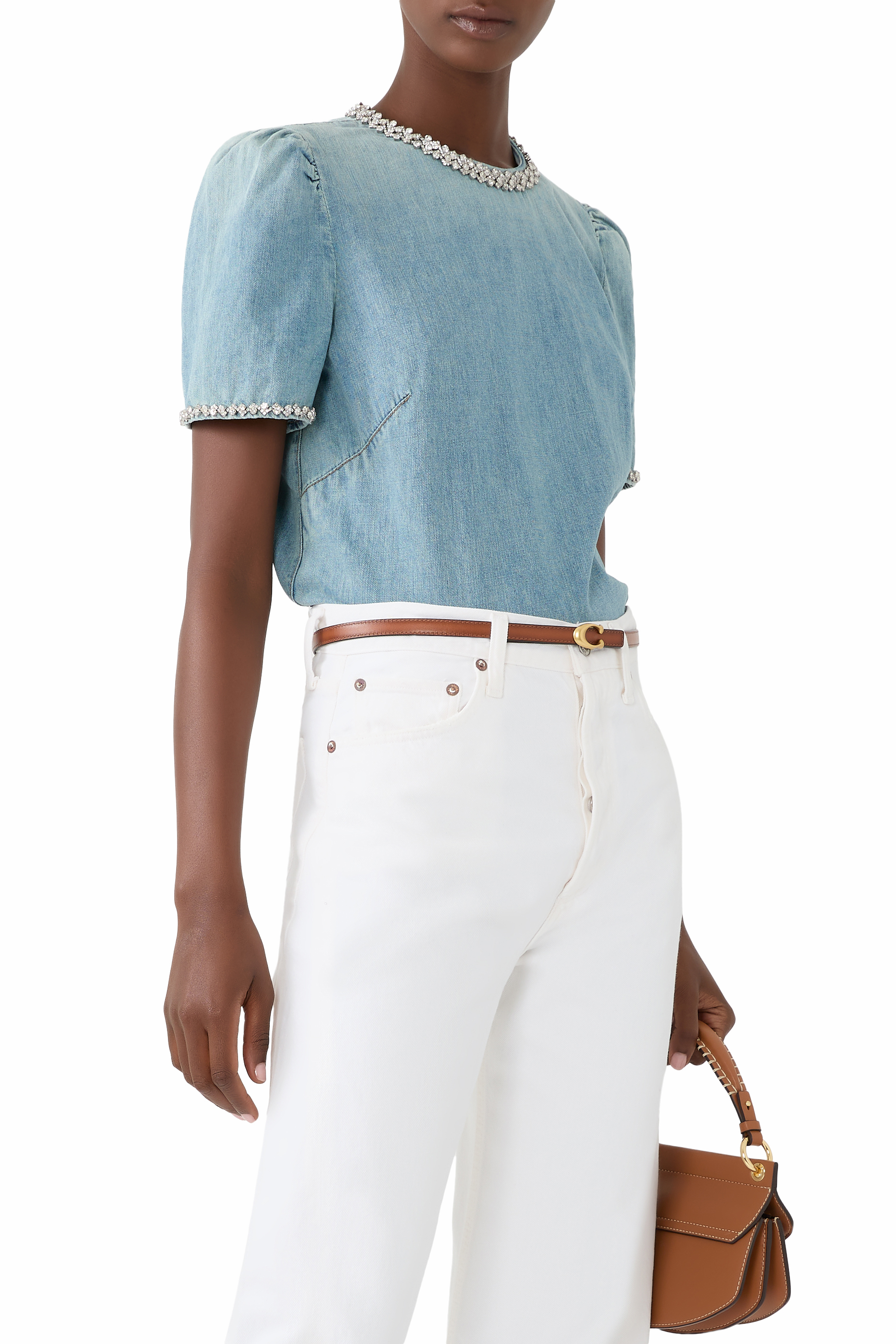 Sculpted C Buckle Cut To Size Reversible Belt