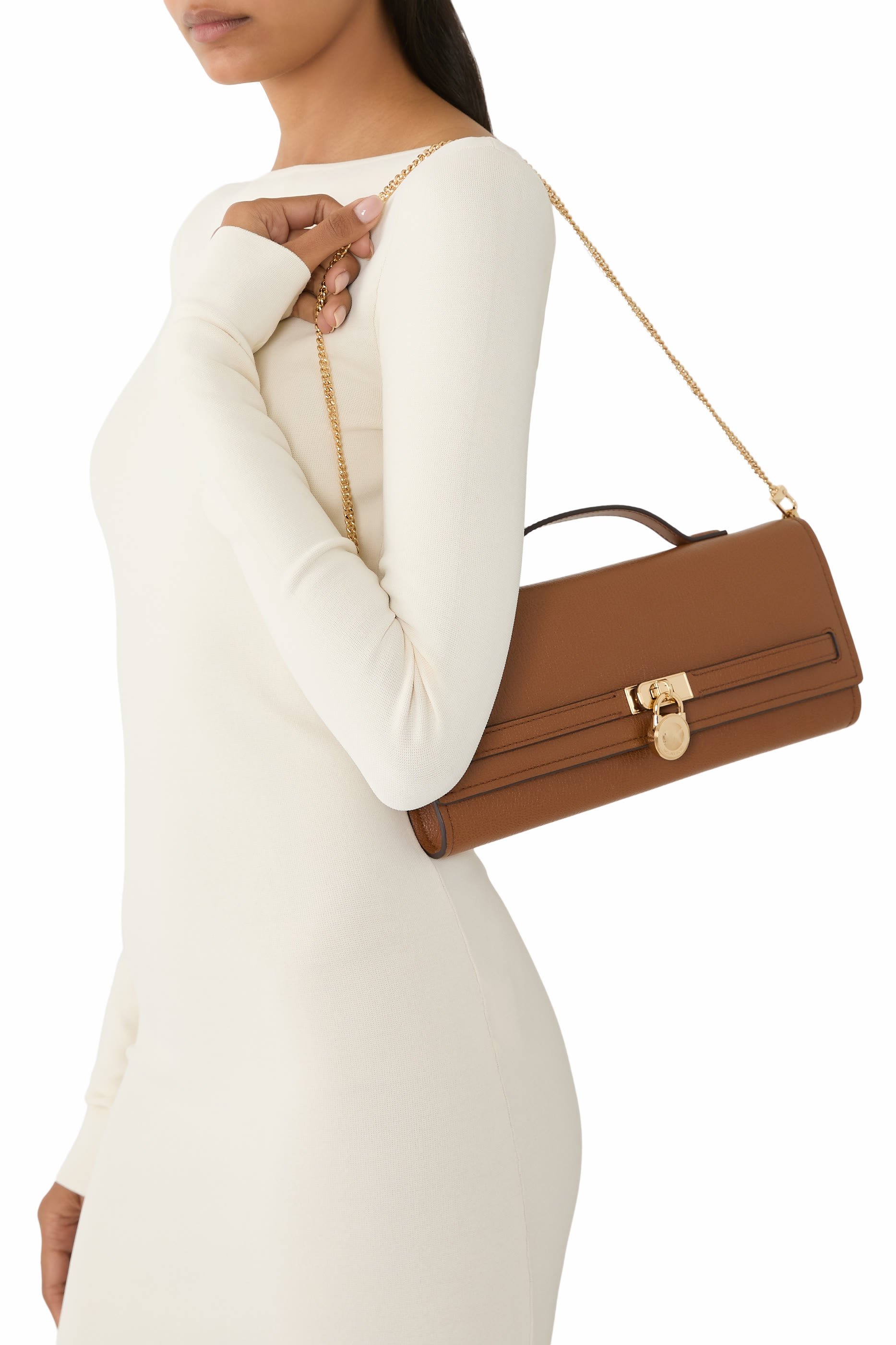 Hamilton Moderne Padlock-Detail Clutch Bag