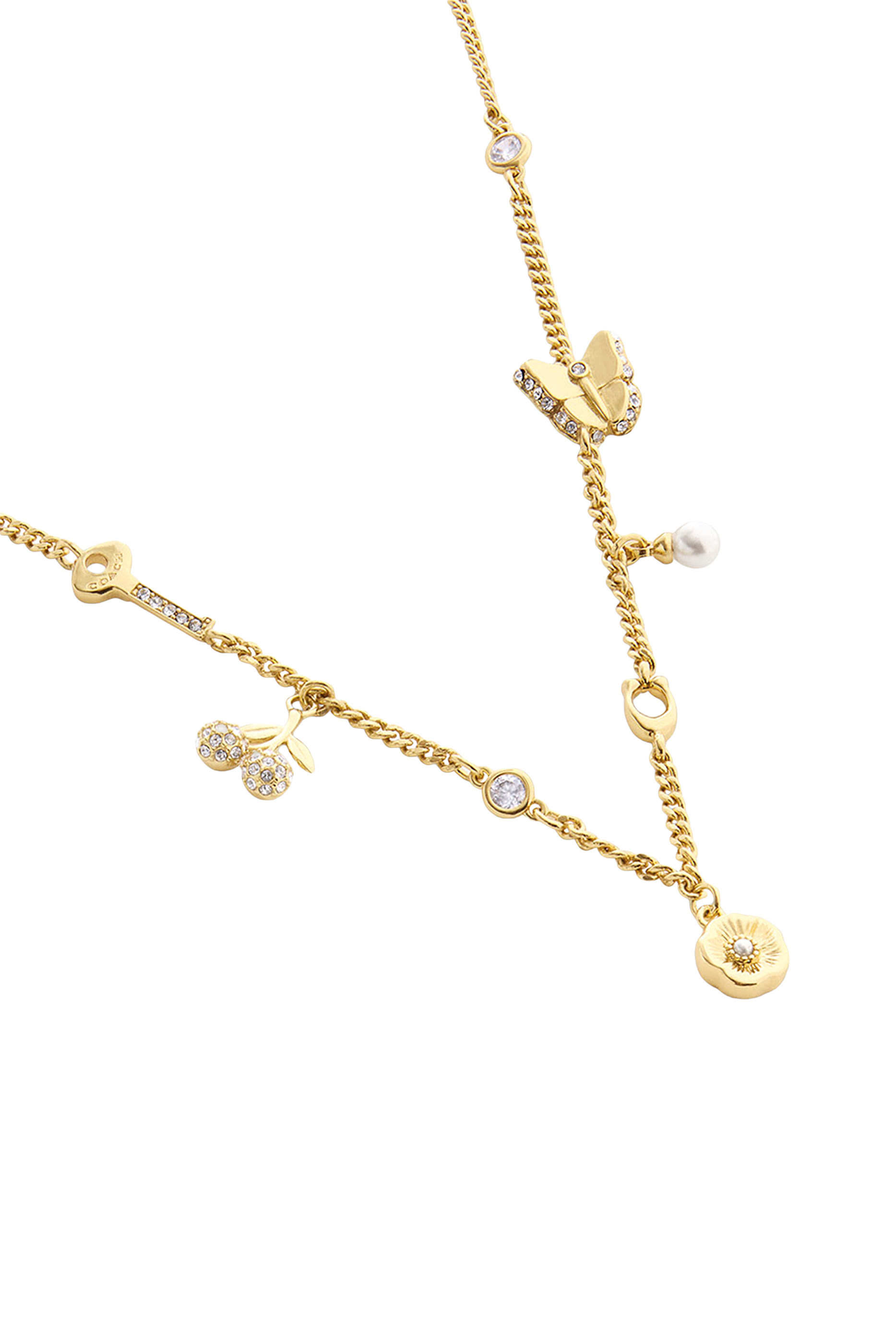  Pav&eacute; Icon Charm Necklace