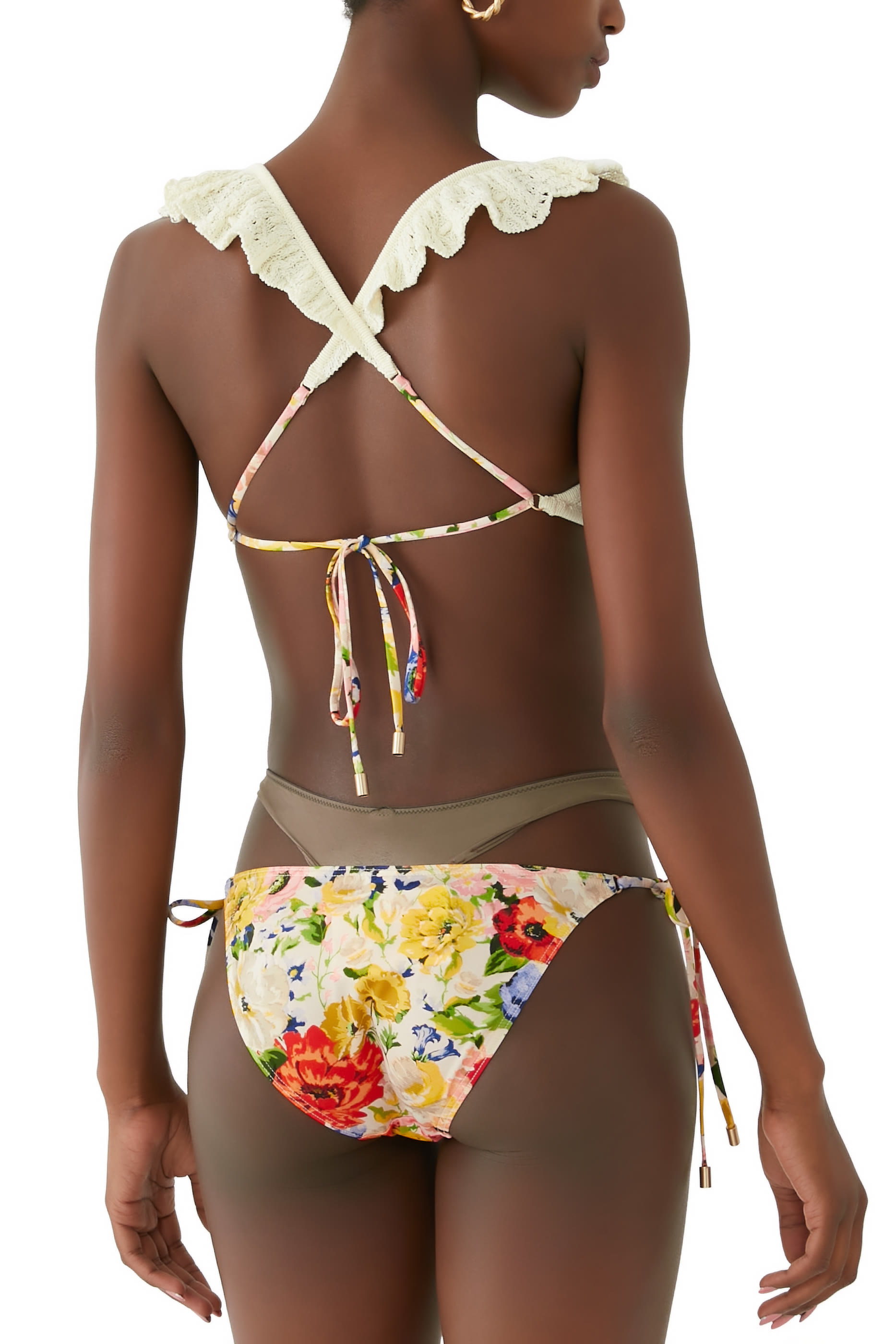 Alight Frill Knit Scoop Bikini