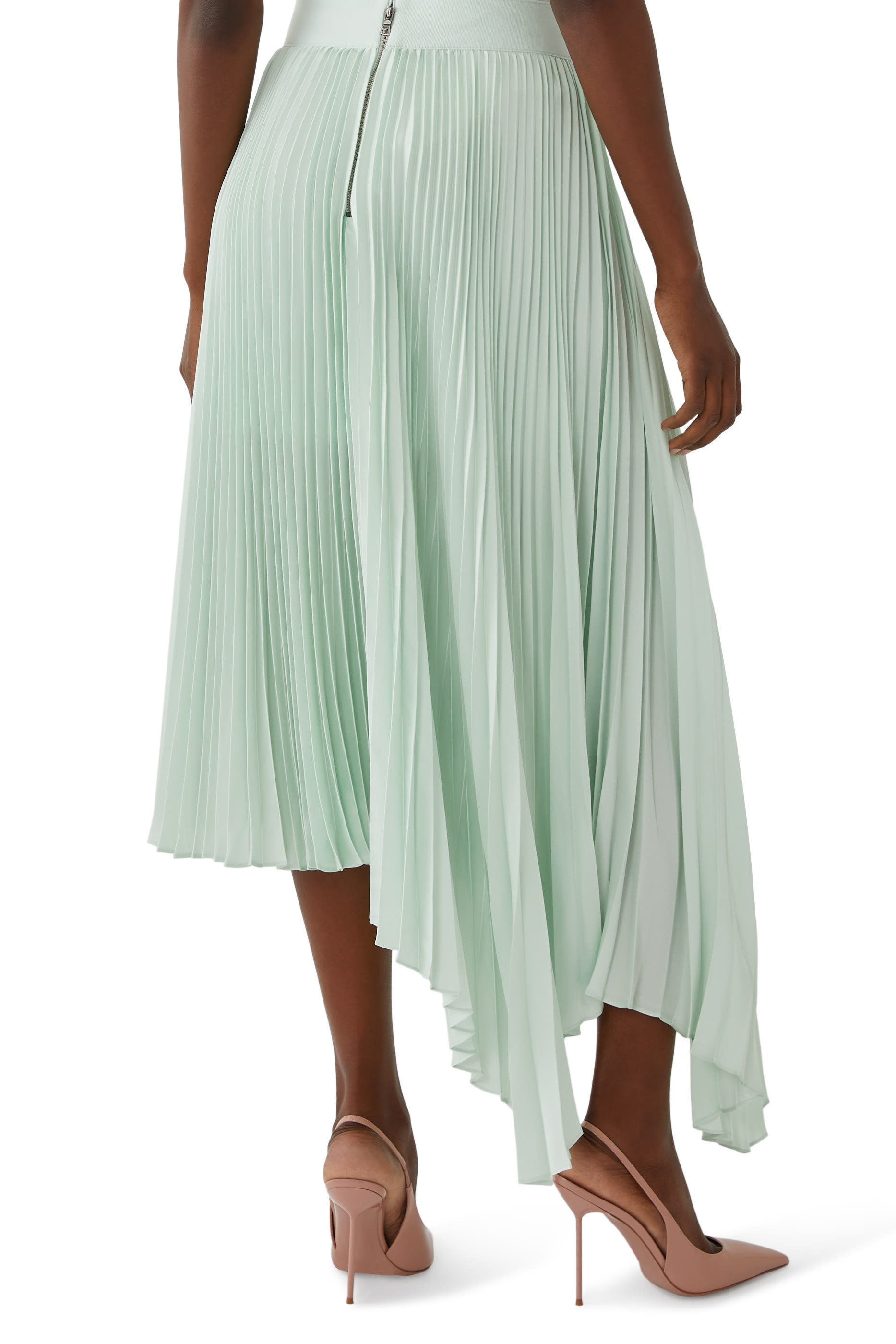 Jenara Pleated Midi Skirt