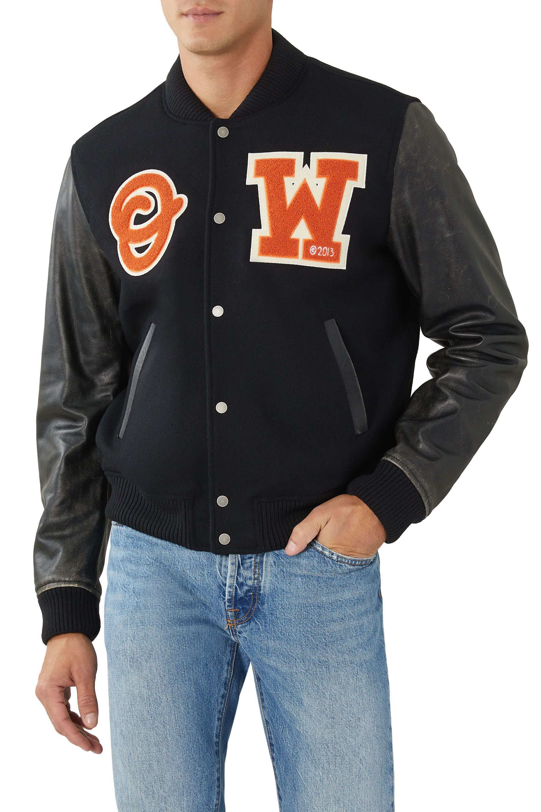 Logo Patch Varsity Jacket