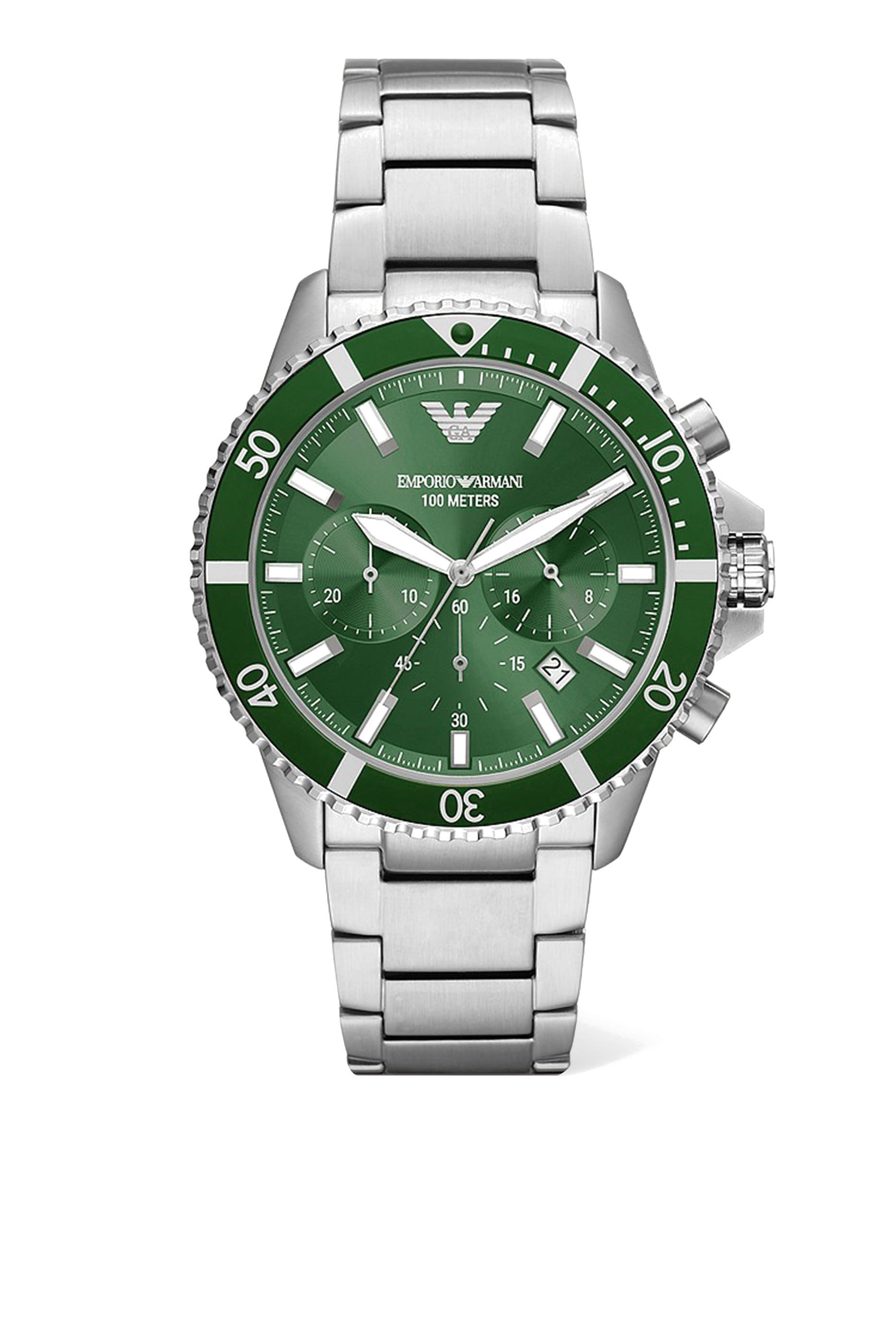 Diver 43mm Stainless Steel Watch