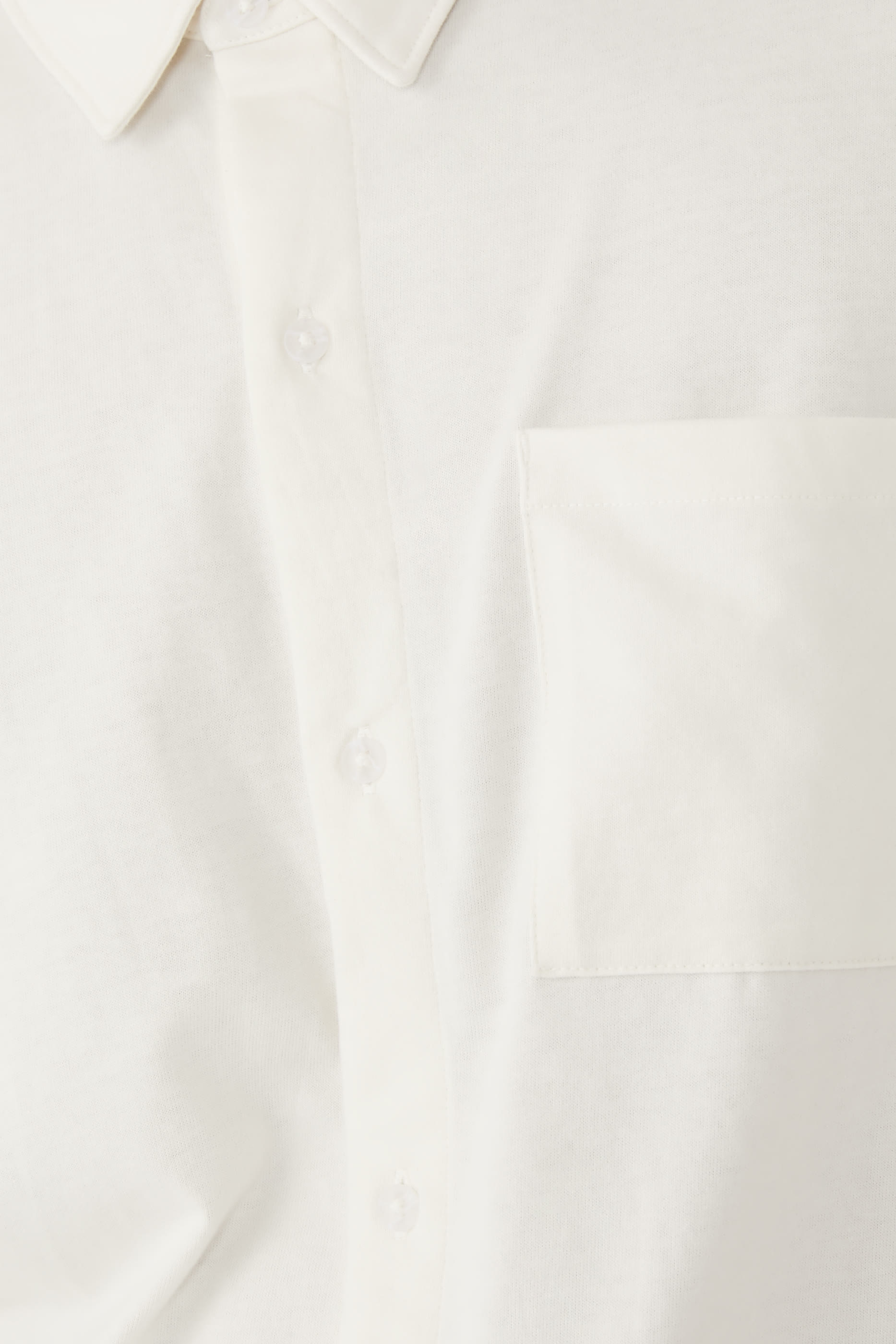 Sueded Cotton Jersey Button-Front Shirt