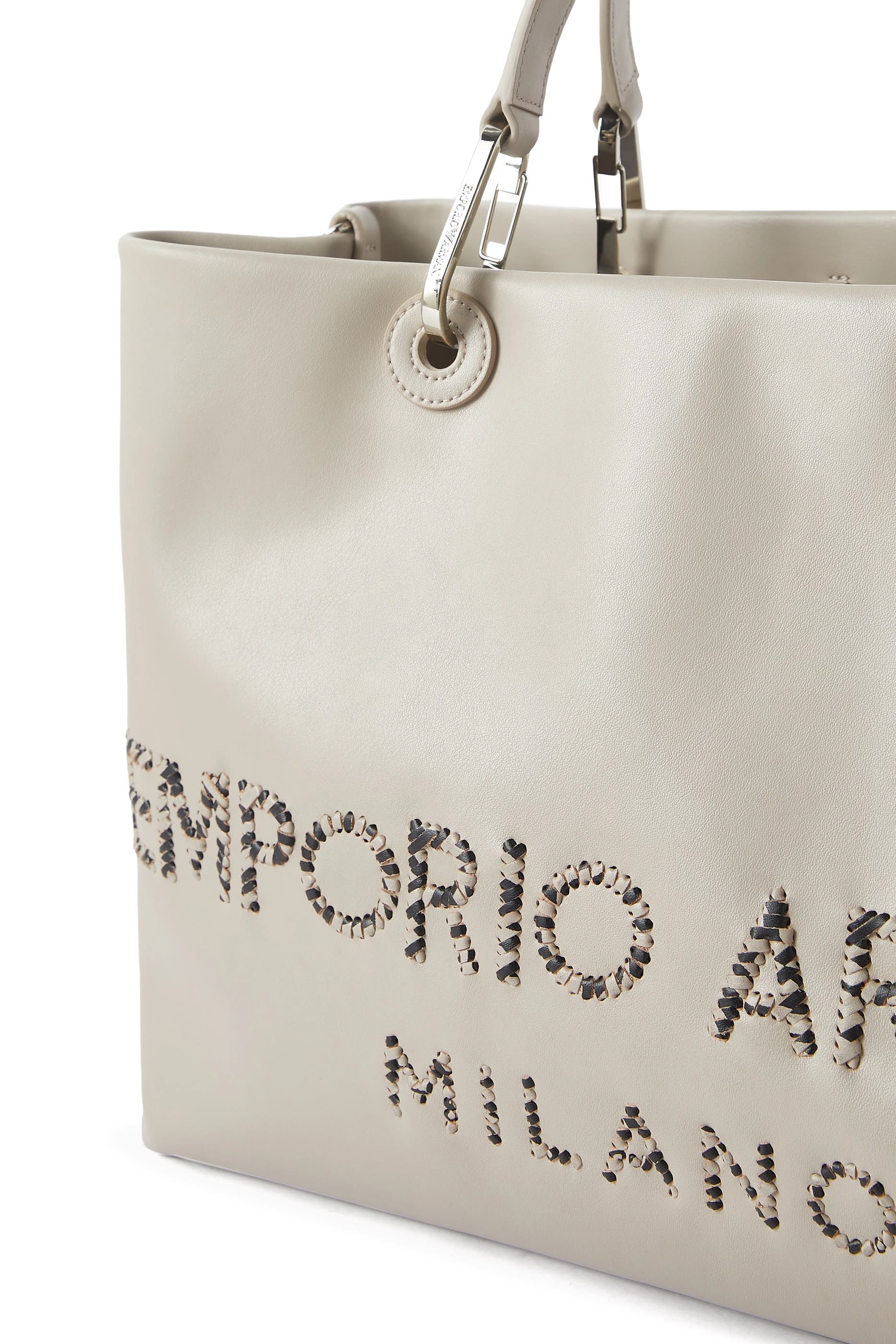 Logo Leather Tote Bag