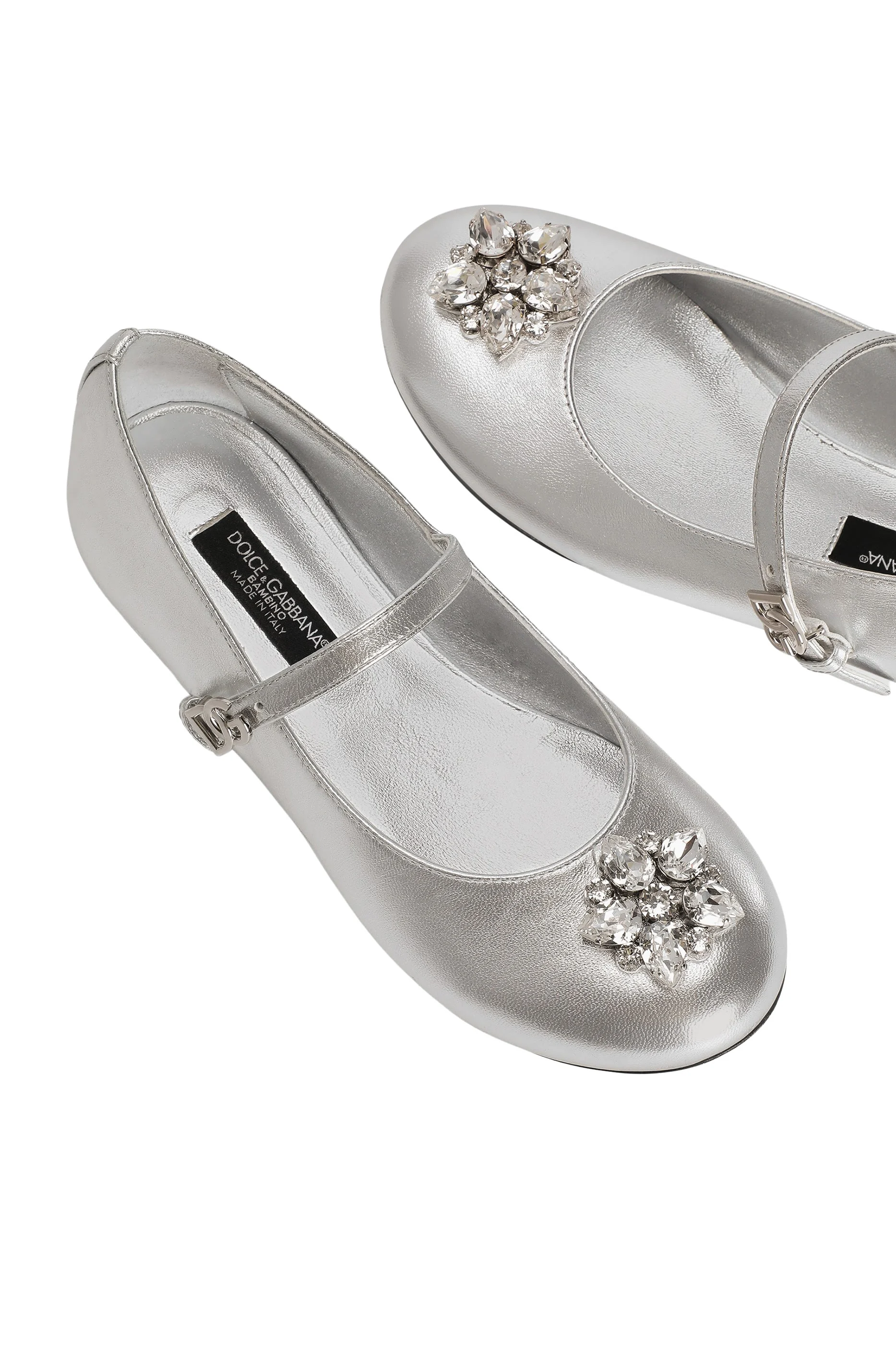 Kids Ballet Flats with Brooches