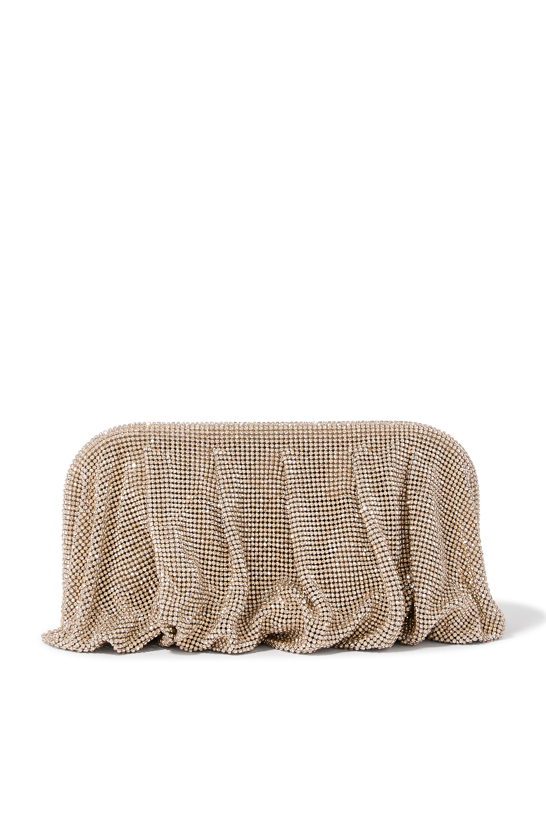 Venus La Grande Rhinestone Crystal Mesh Clutch Bag