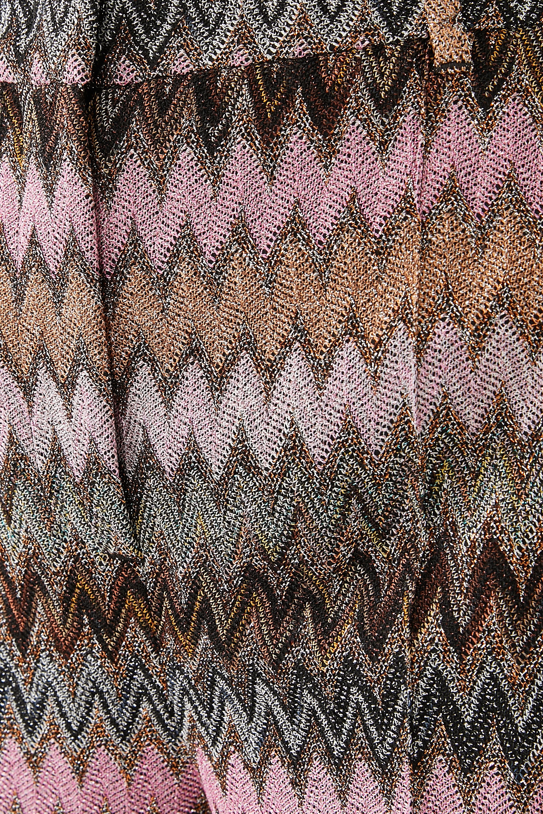 Zigzag Raschel Lame' Flare Pants 