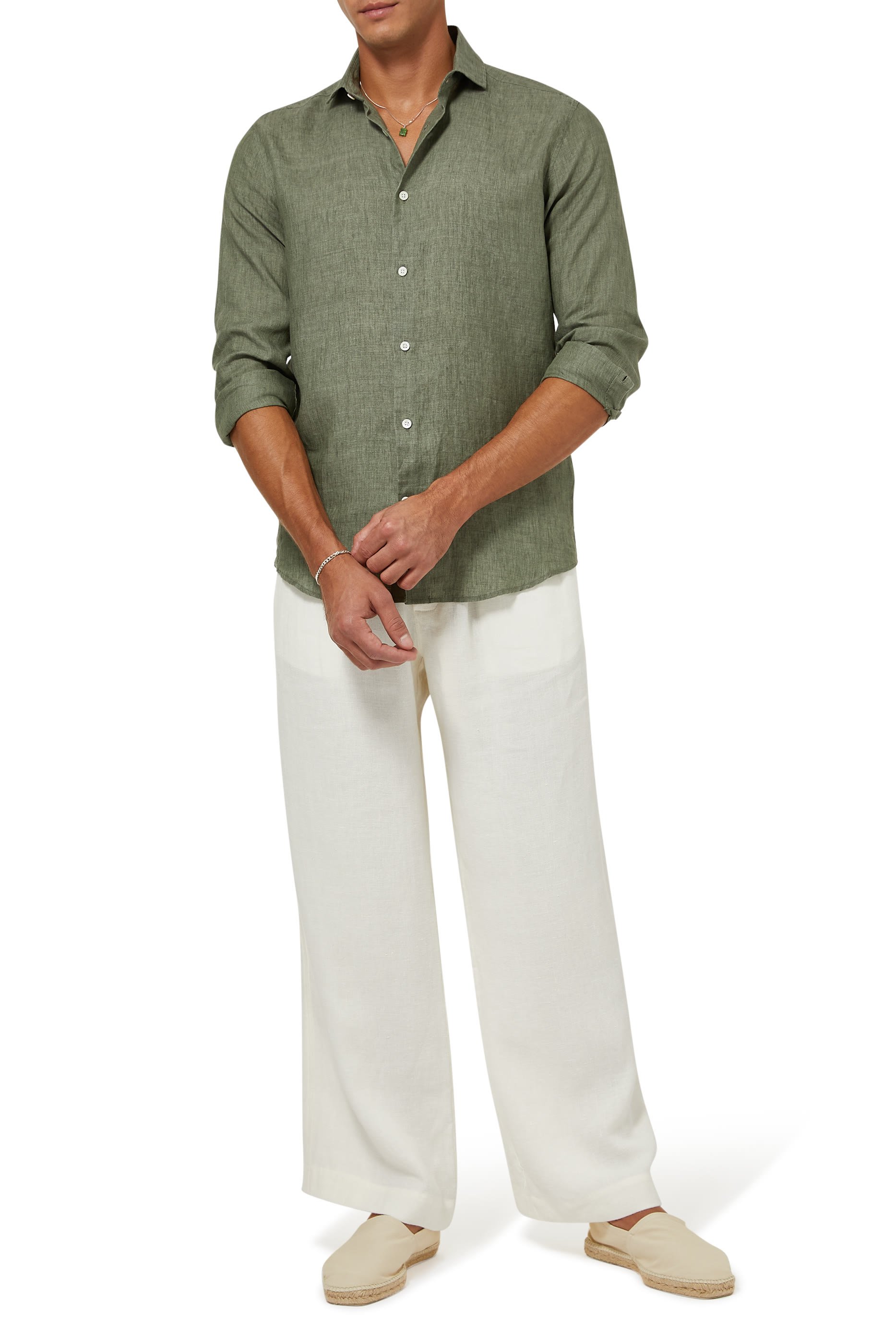 Wide Leg Linen Pants