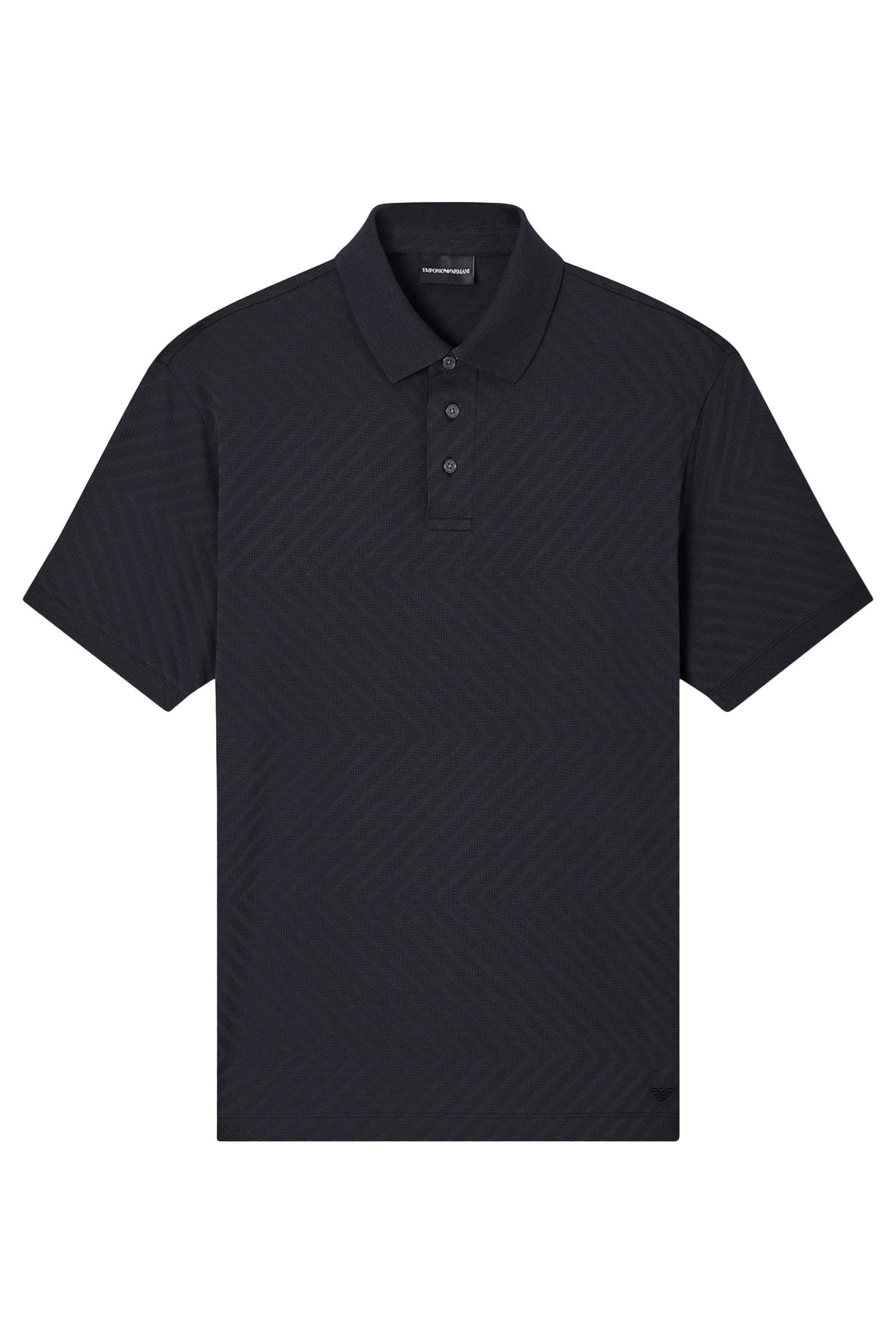 Horizontal Stripe Effect Polo Shirt