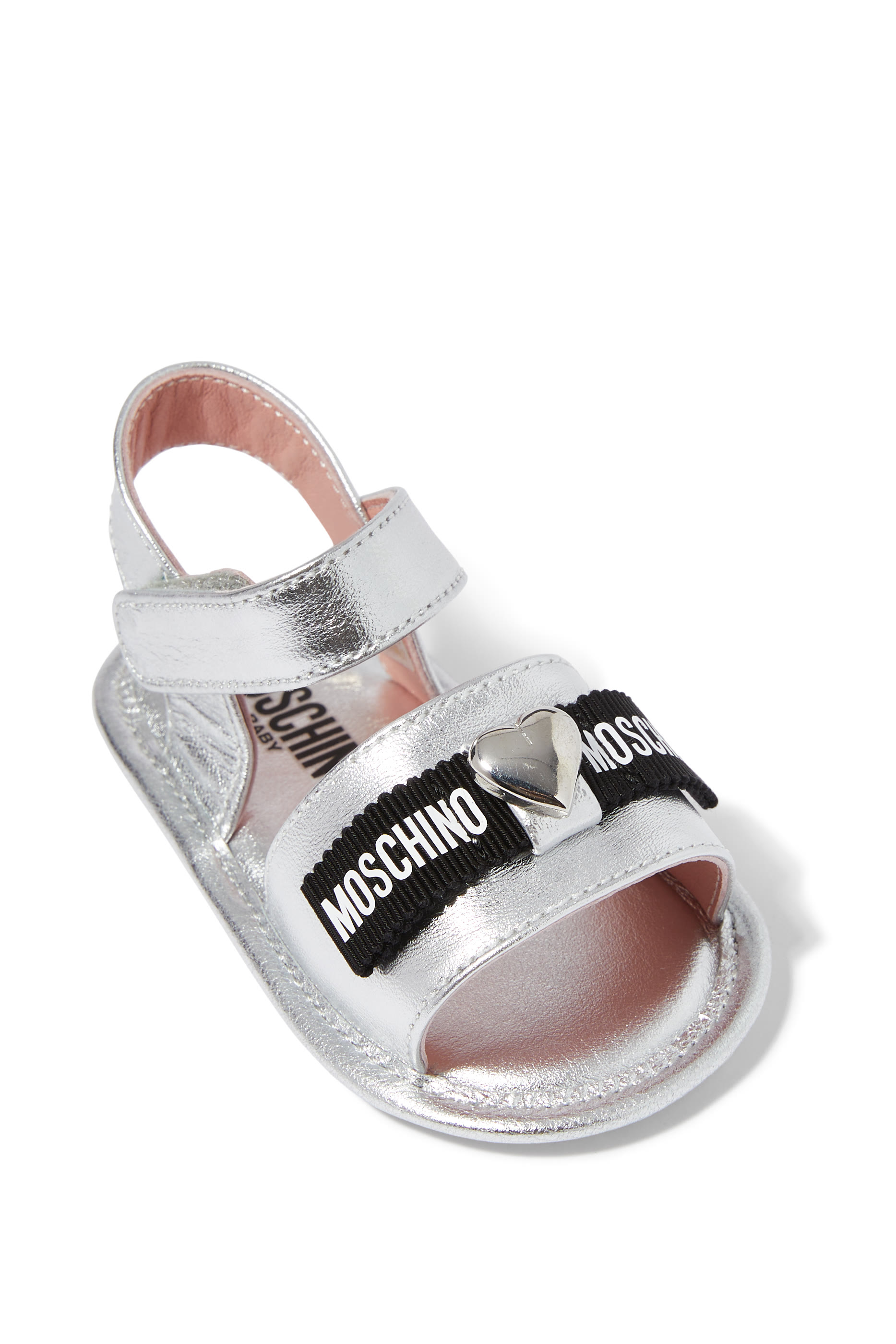 Kids  Logo Leather Sandals