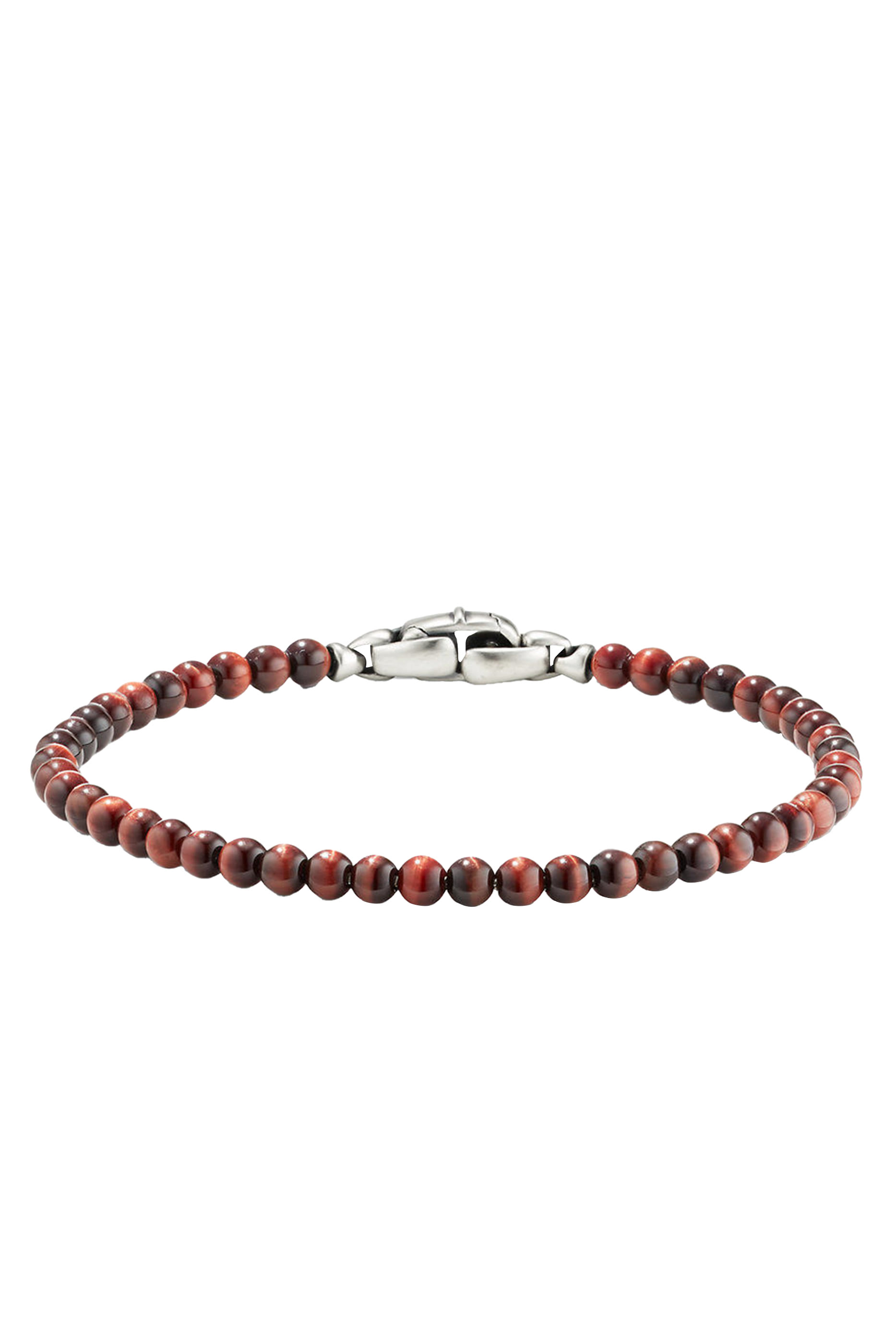 Spiritual Beads Bracelet, Sterling Silver & Tiger's Eye