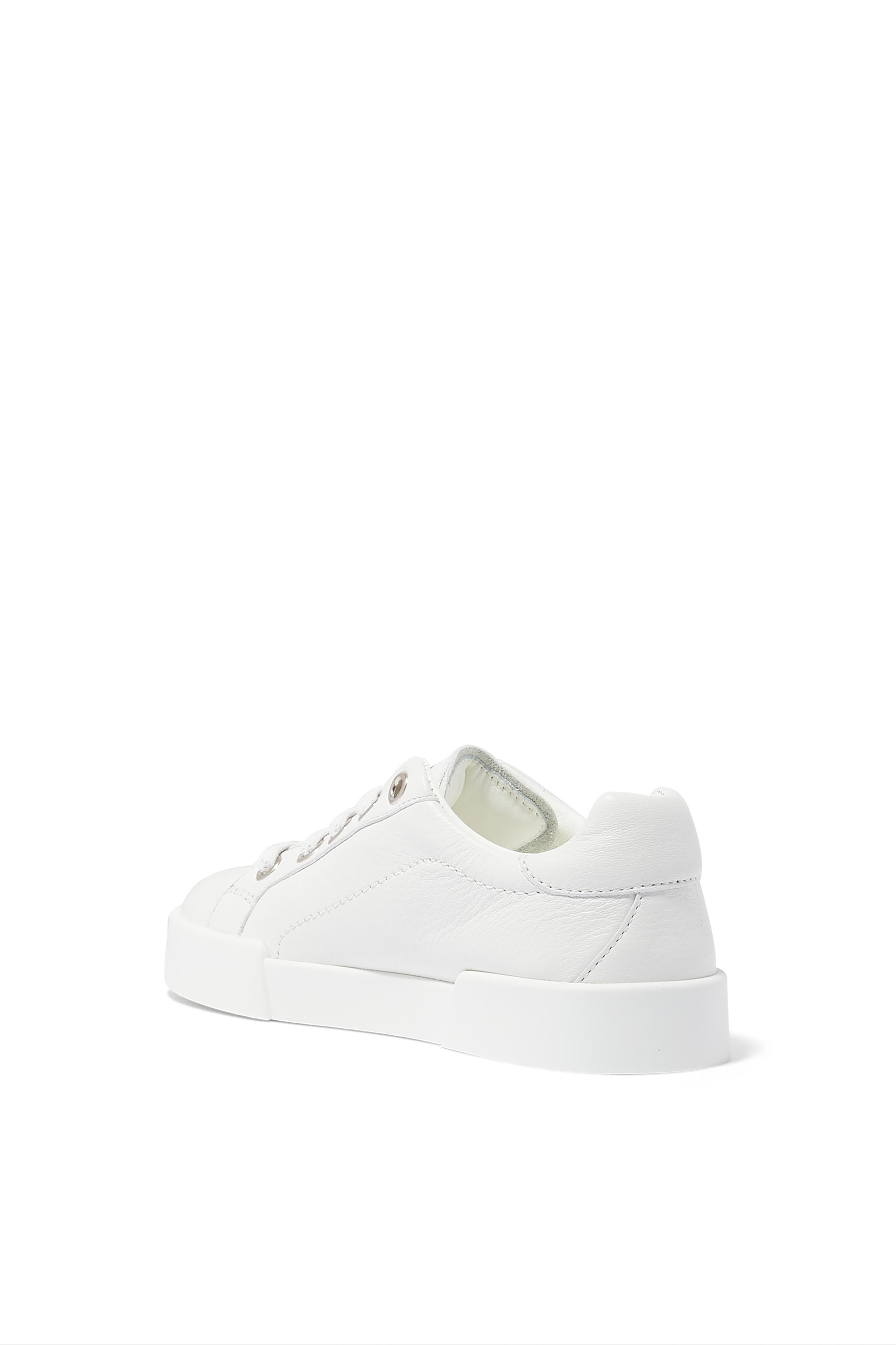 Kids Logo-Plaque Low-Top Sneakers
