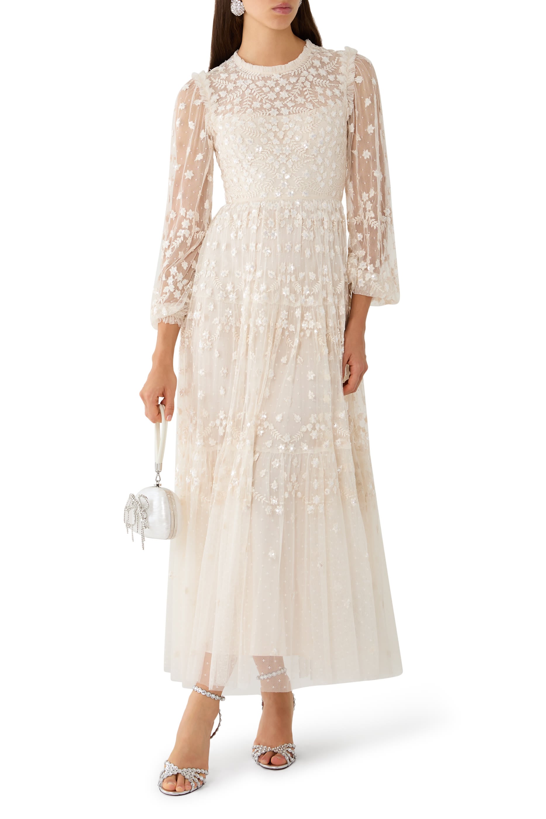 Clover Long Sleeve Ankle Gown