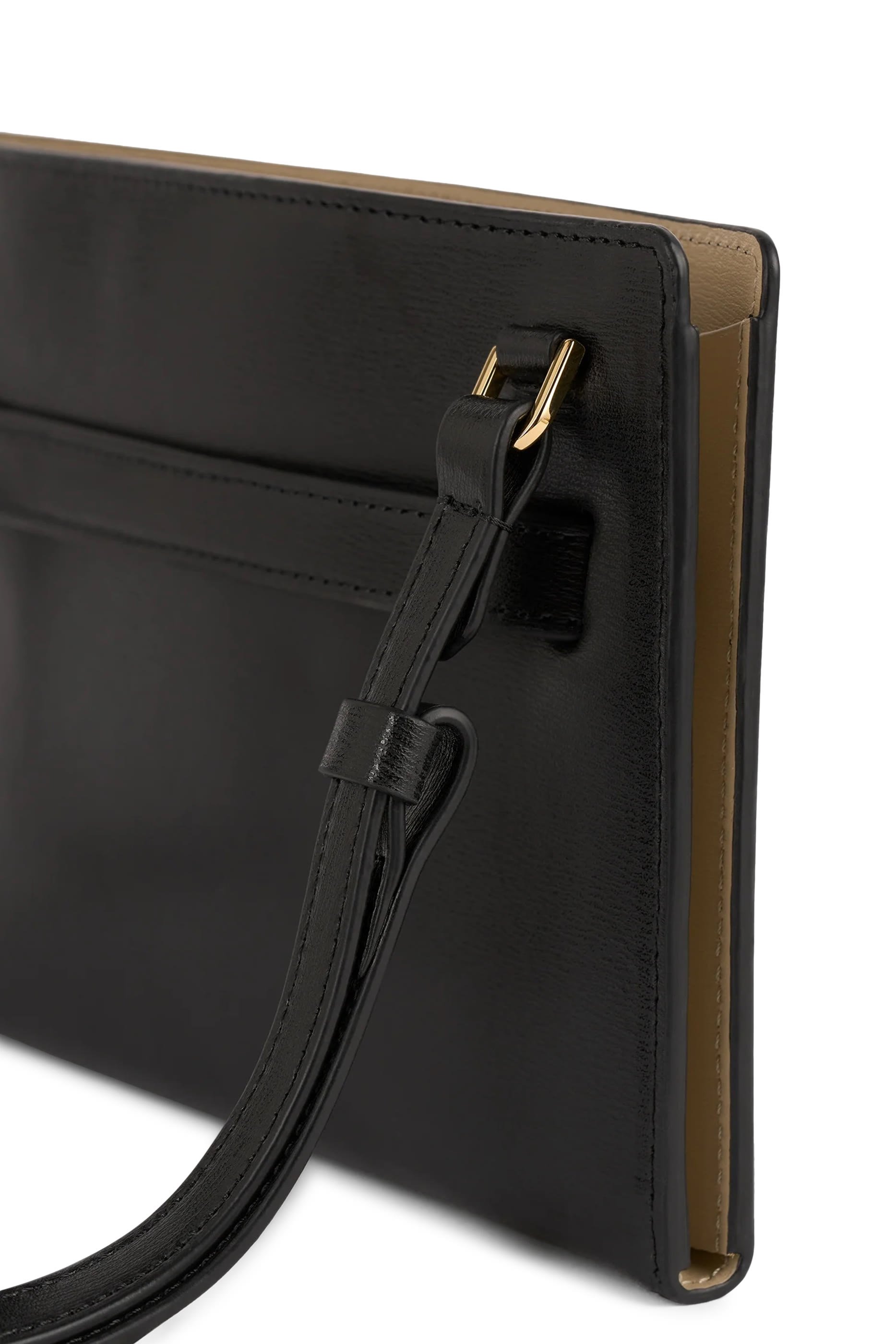  Belted Leather Crossbody Bag 