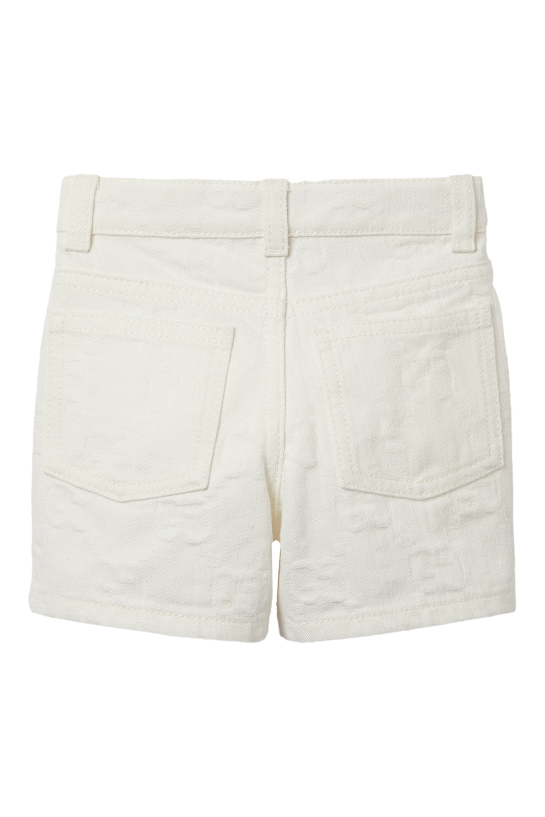 Kids GG Web Denim Shorts