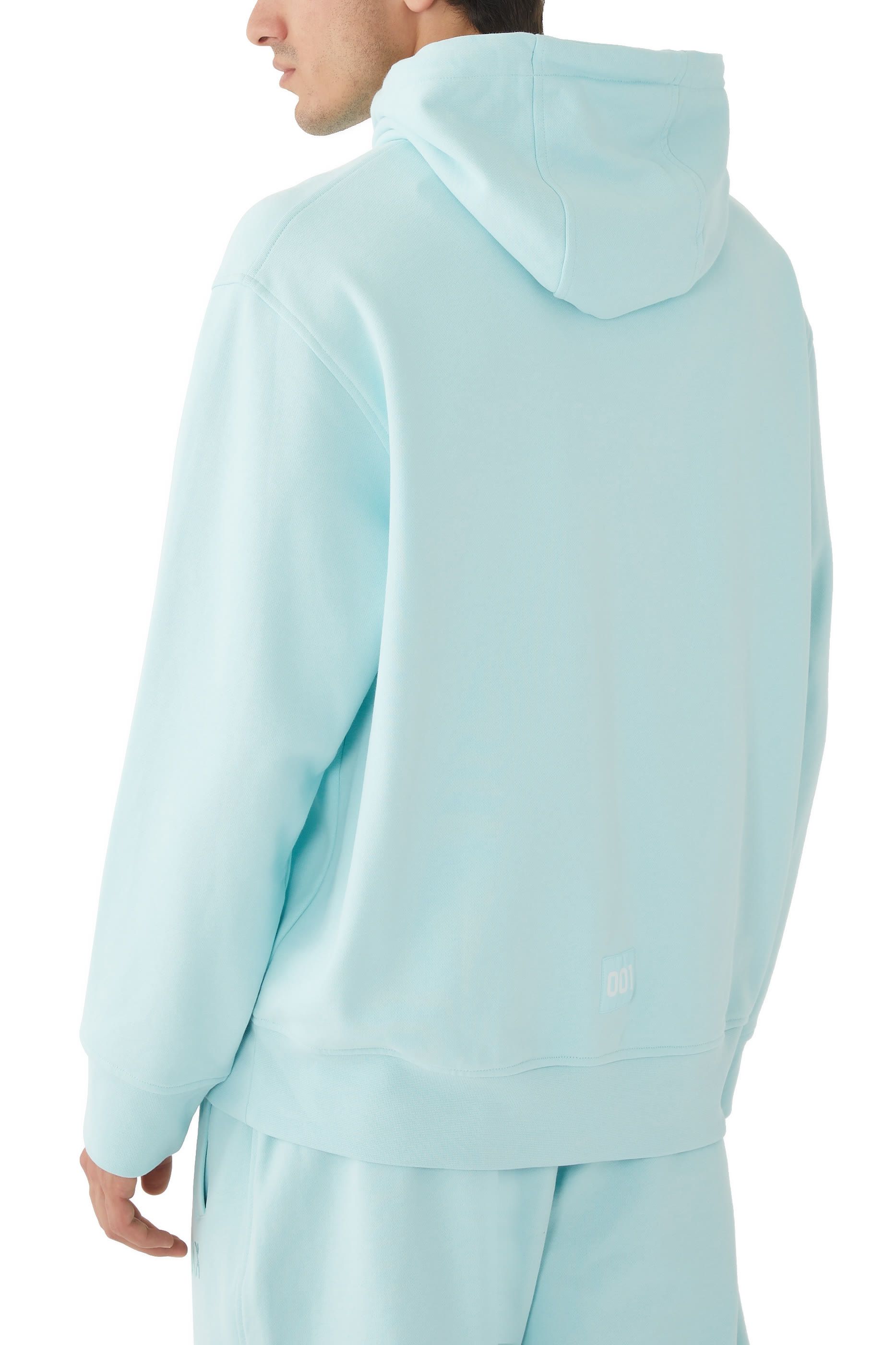 Cotton Jersey Logo Patch Sweatshirt Hoodie