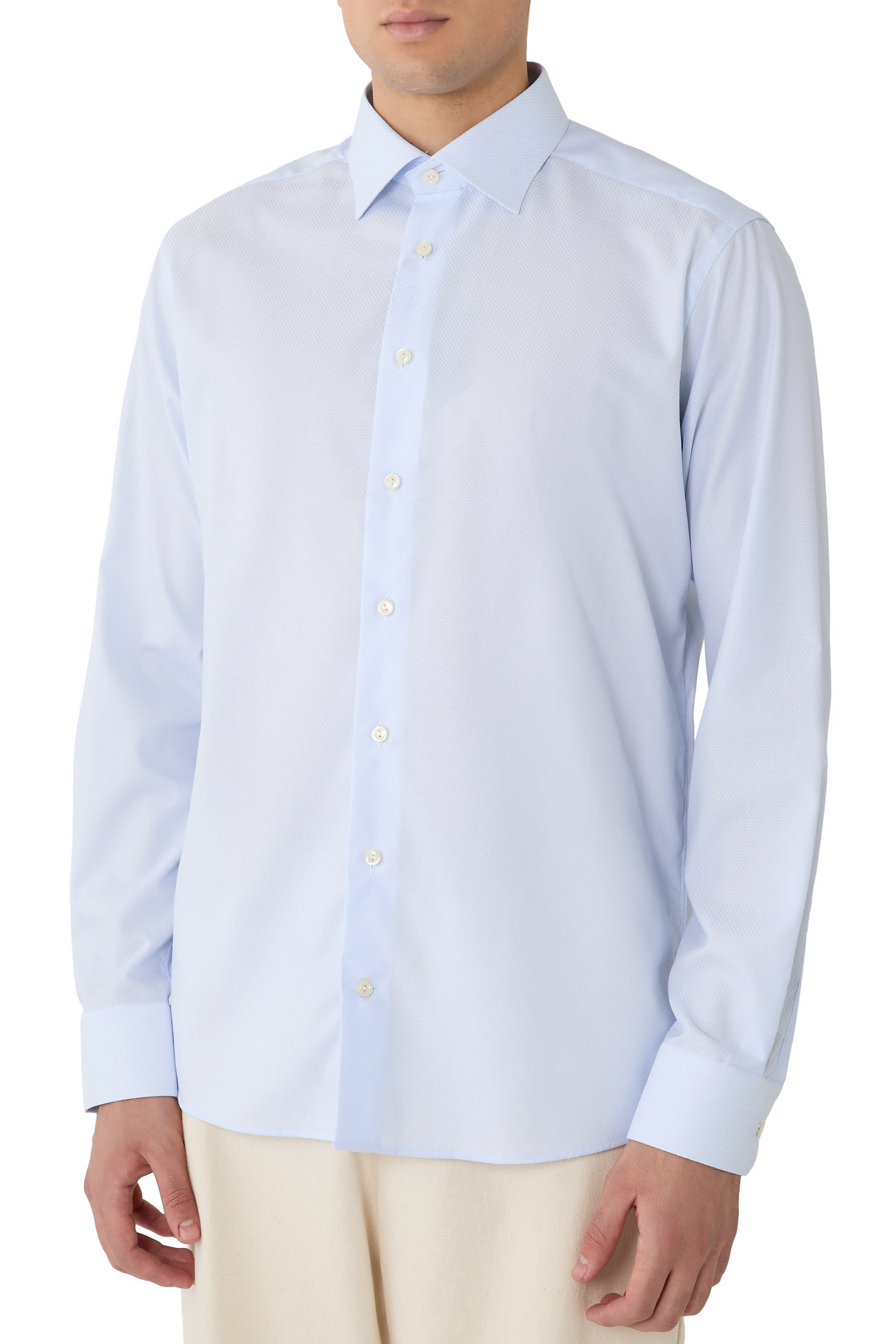 Semi Solid Cotton TENCEL&trade; Lyocell Shirt 